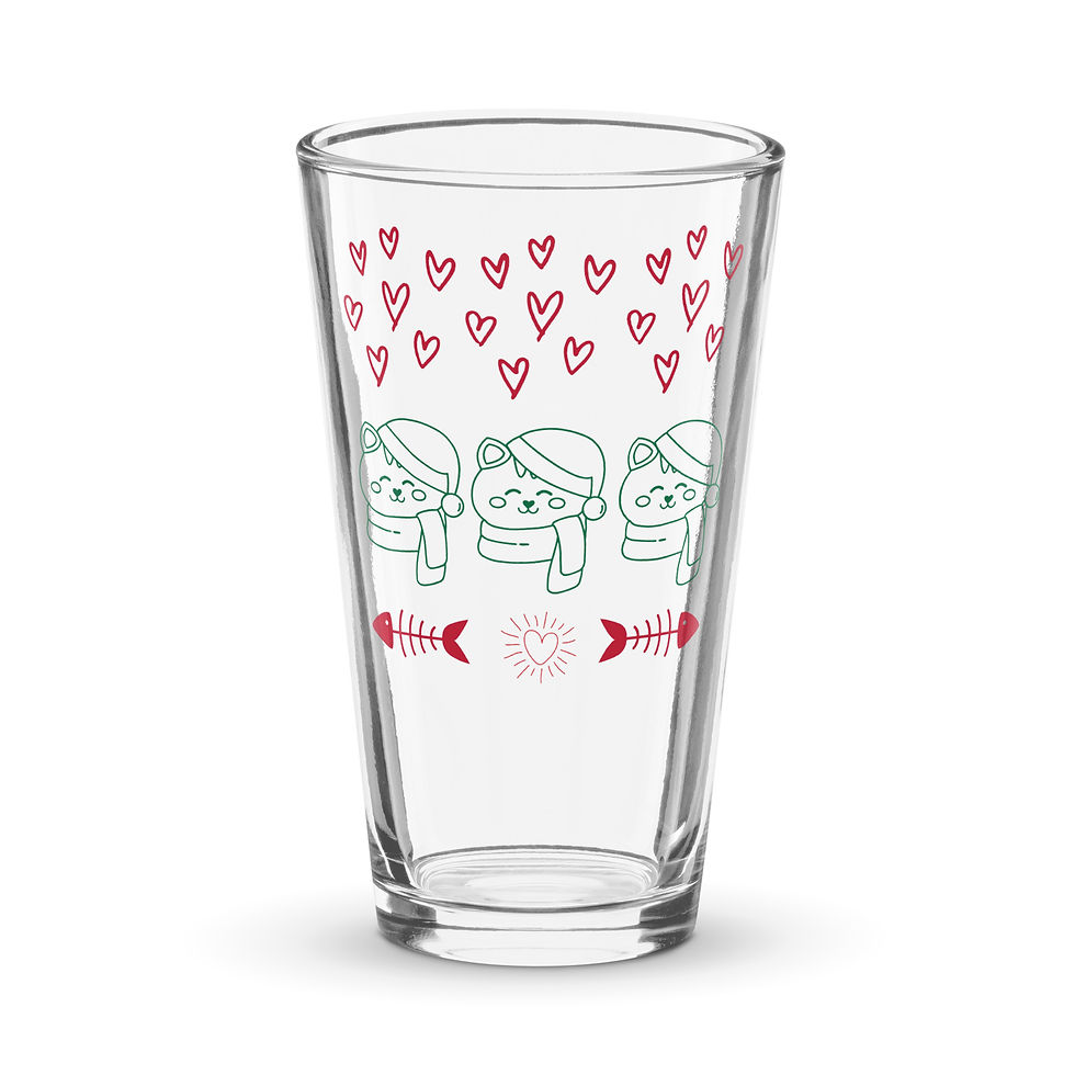 Bear Shaker pint glass