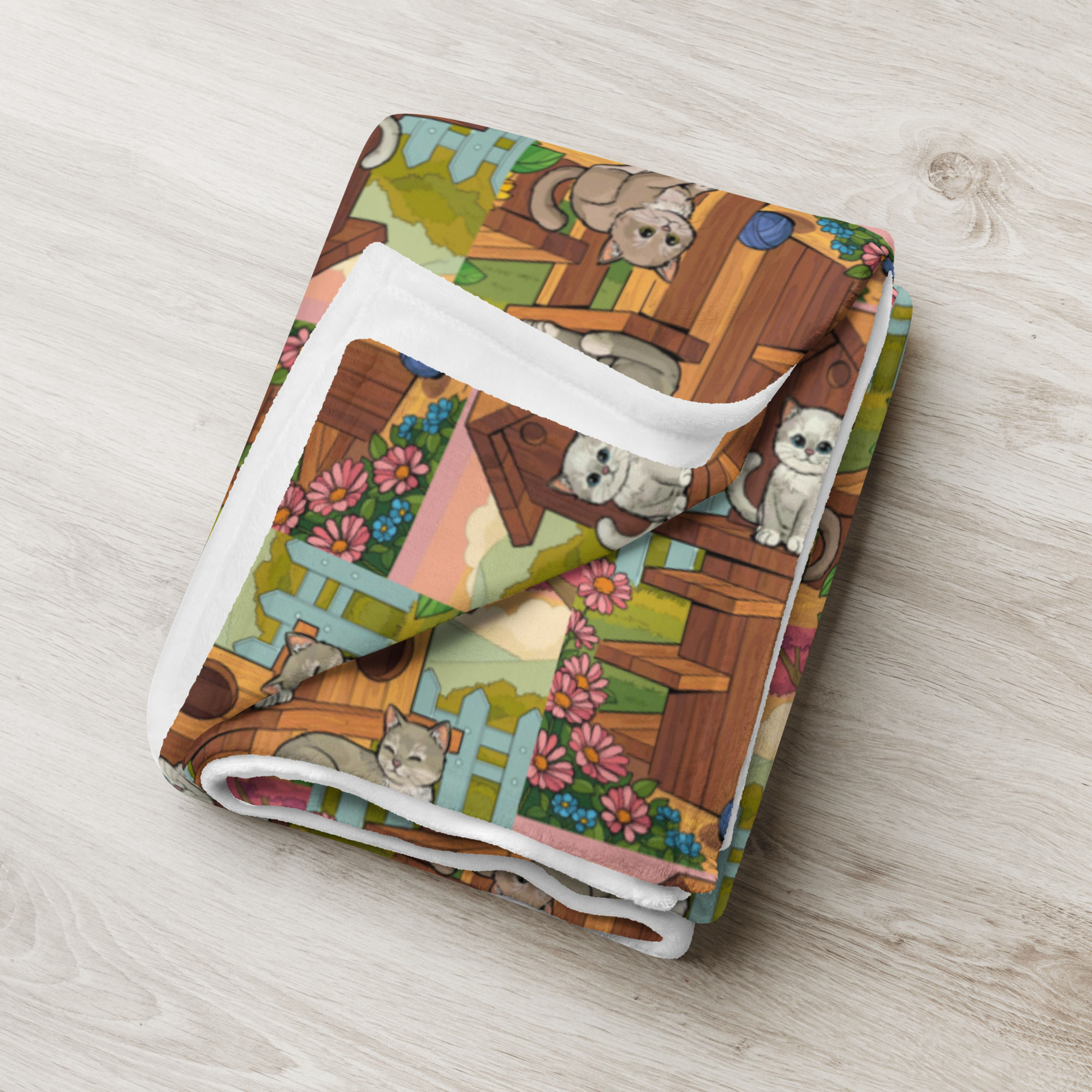 Cute Kittens Throw Blanket