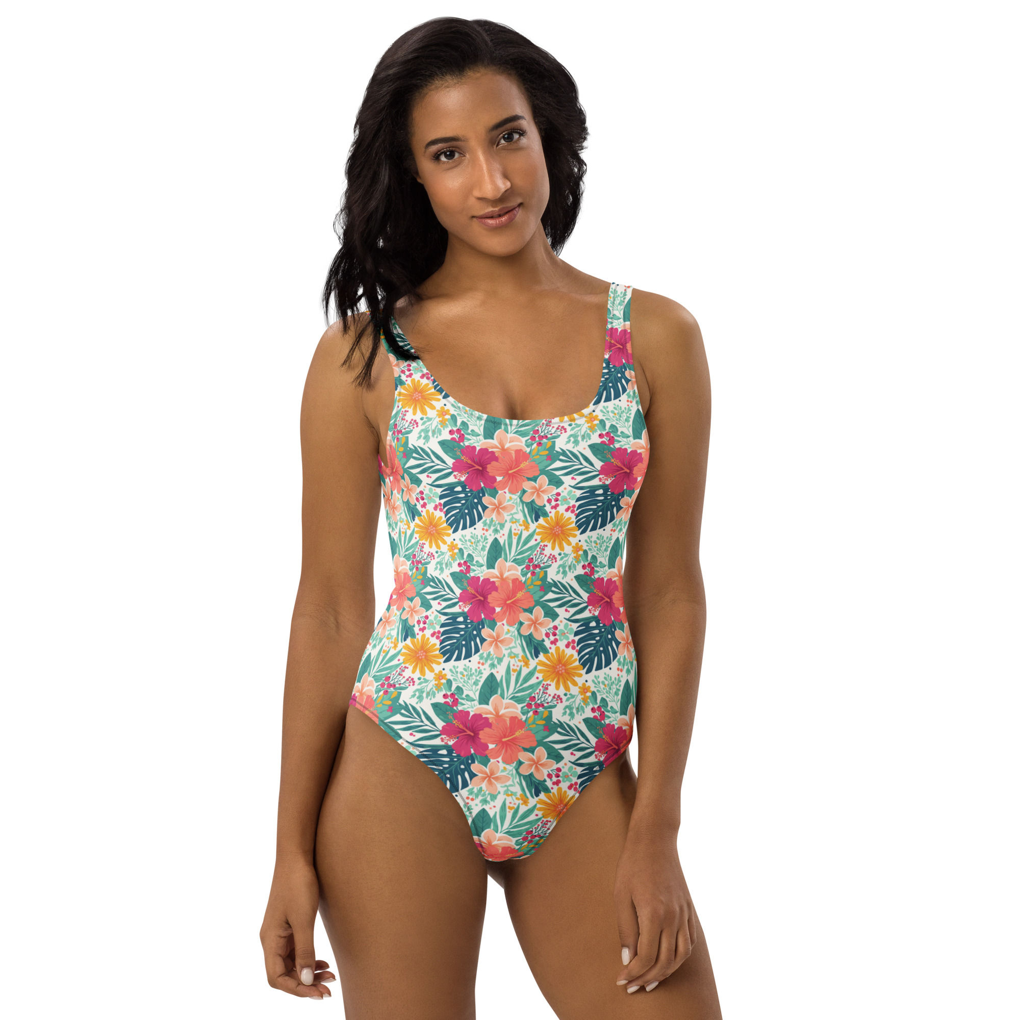 Summer Floral One-Piece Swimsuit