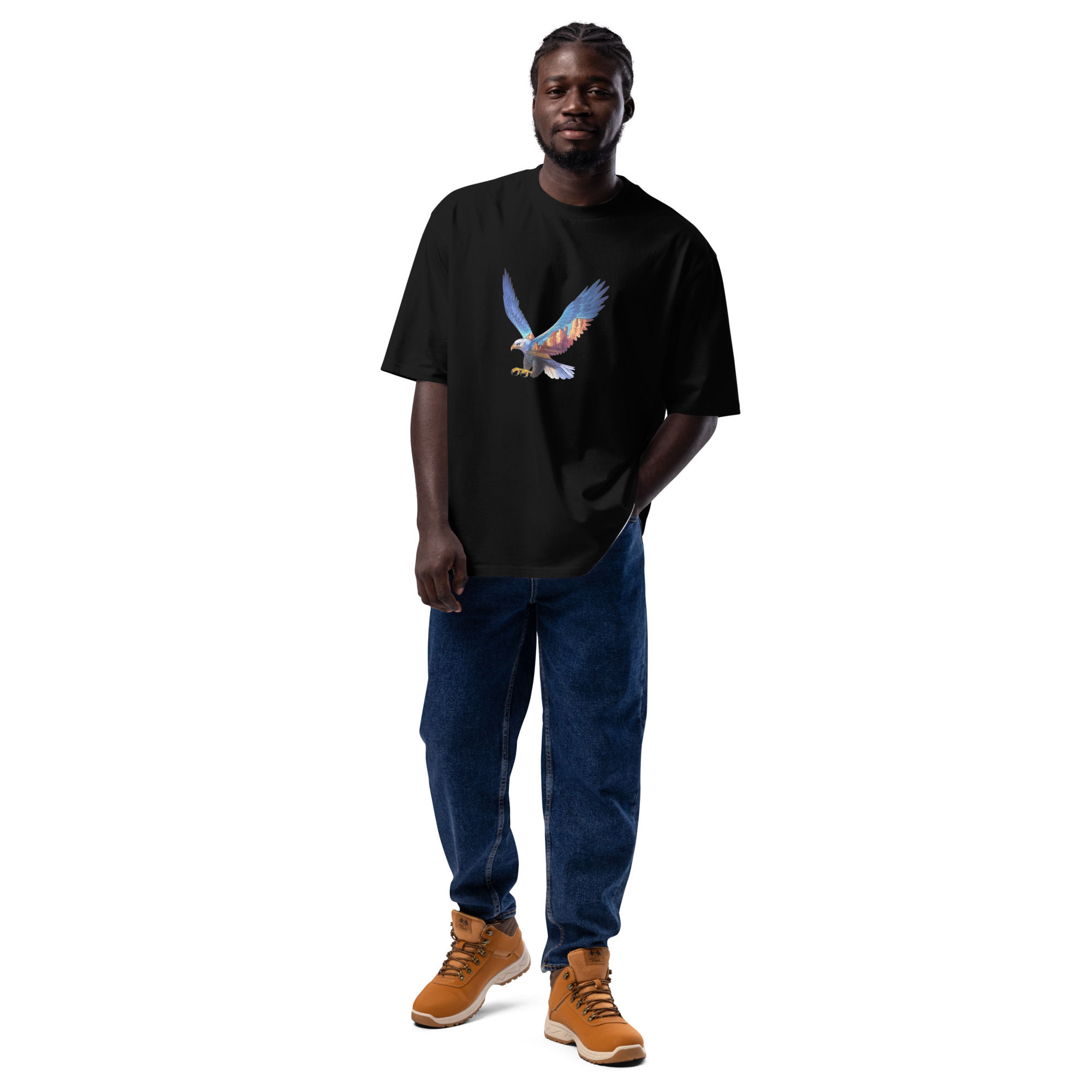 Oversized heavyweight Eagle t-shirt