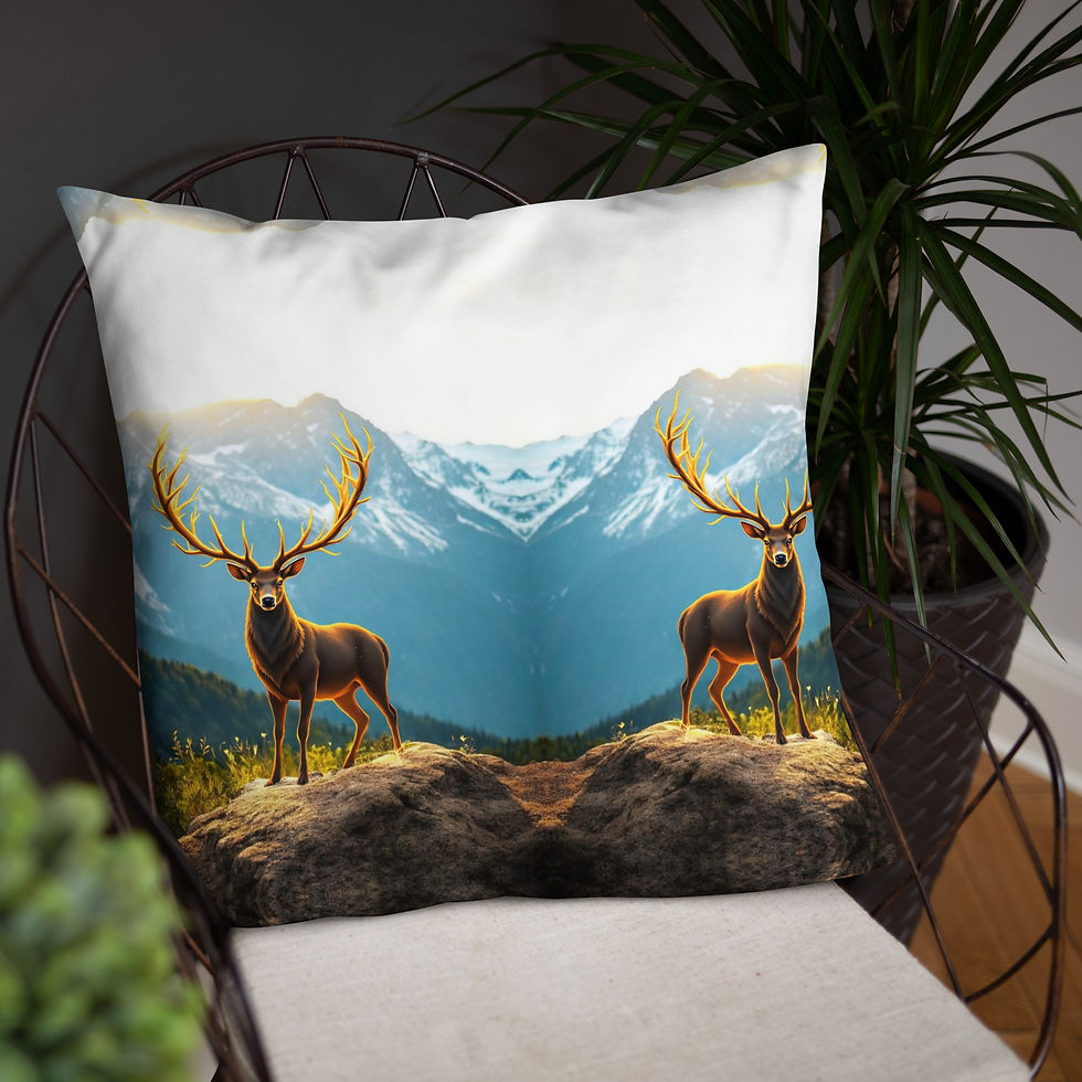 Thumbnail: Beautiful Deer Basic Pillow
