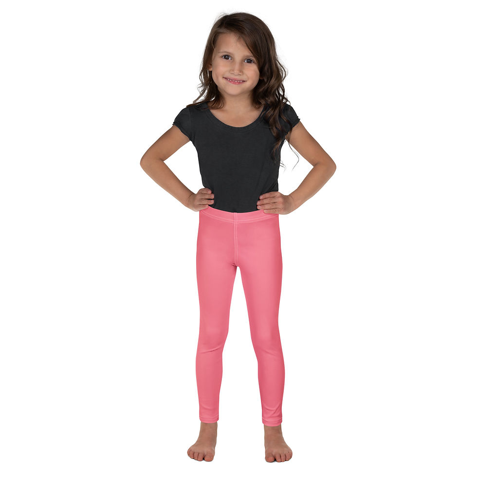 Kid's Peach Colour Leggings