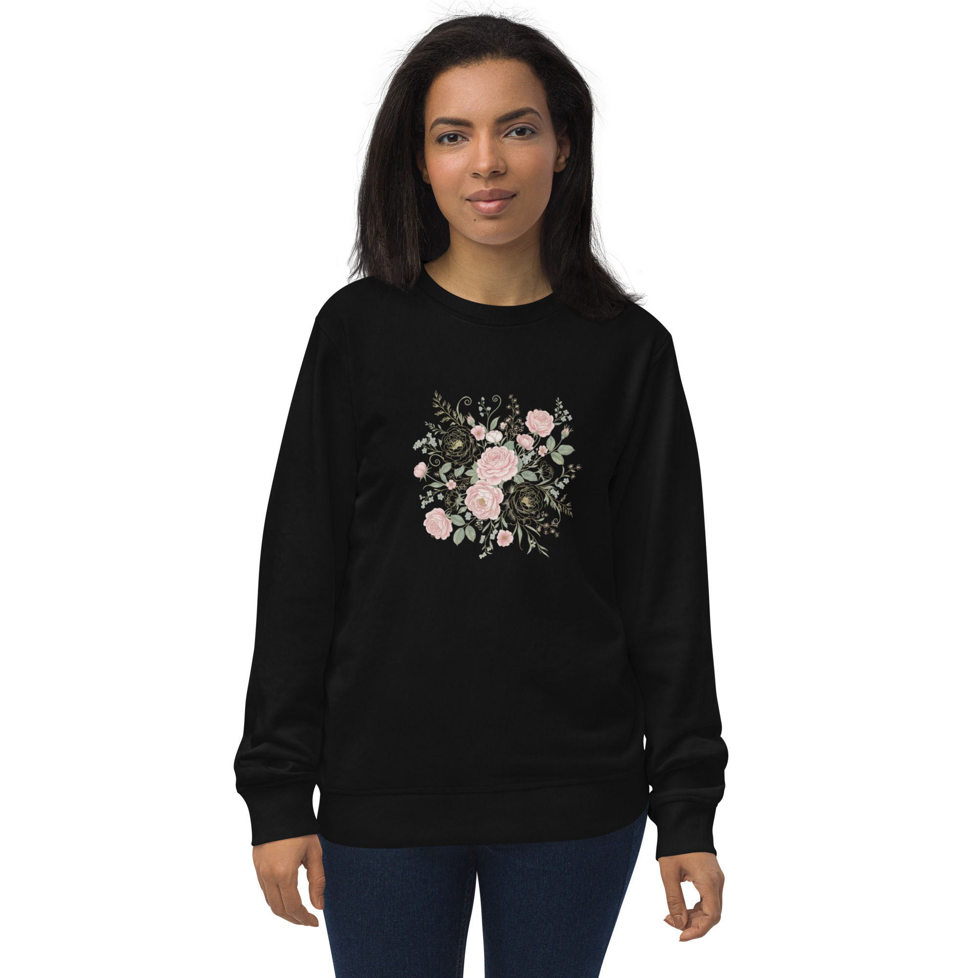 Floral Rise organic sweatshirt