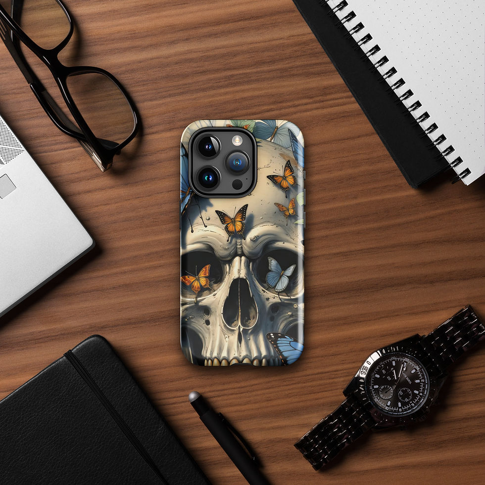 Thumbnail: Butterfly Skull Tough Case for iPhone®