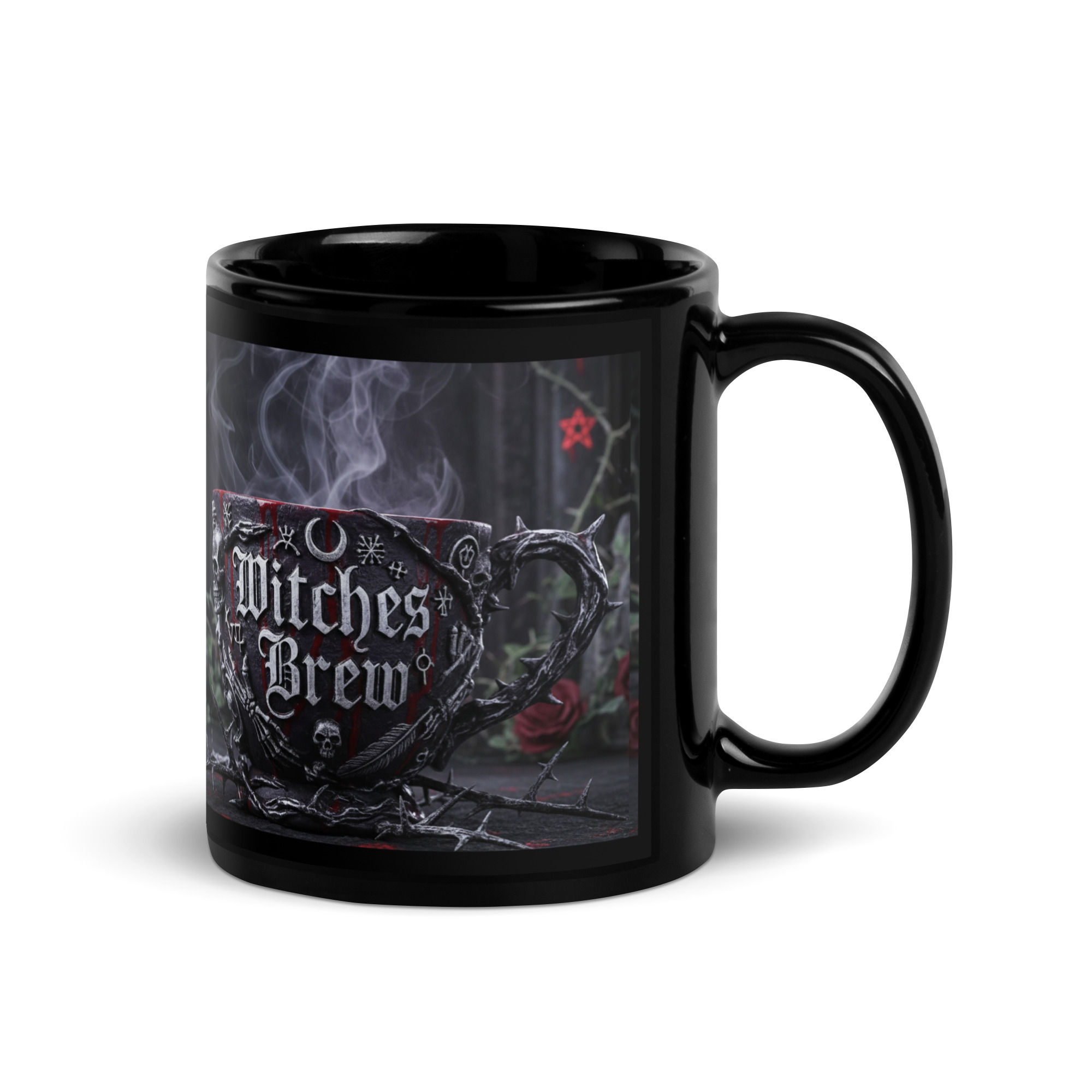 Witches Brew Black Glossy Mug