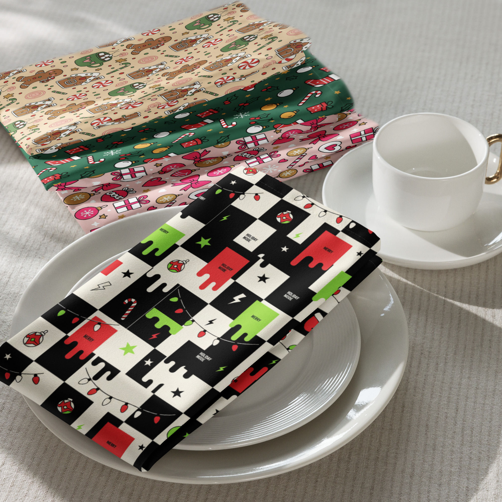 Christmas Cloth napkin set