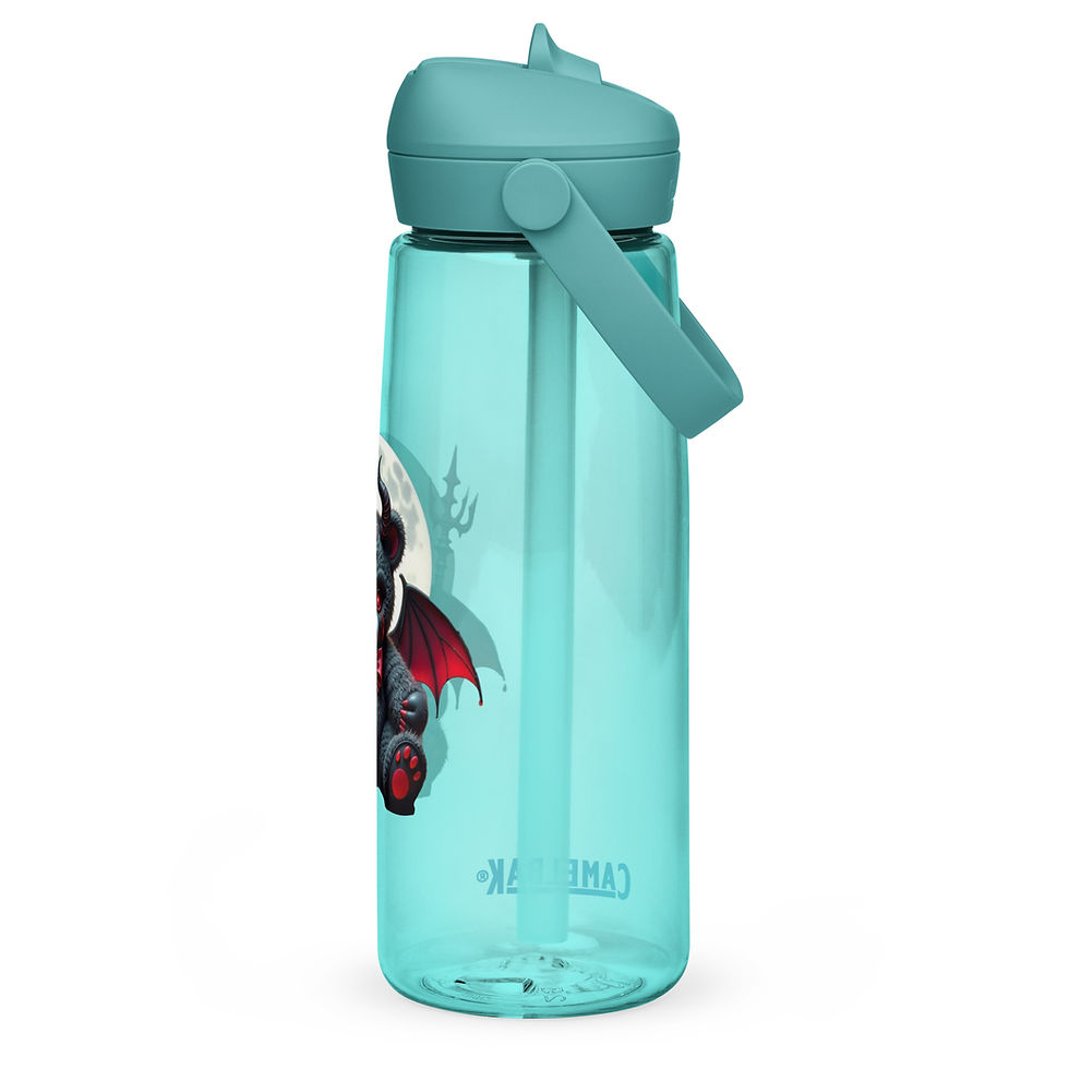 Thumbnail: Red Devil Kid Flip straw water bottle