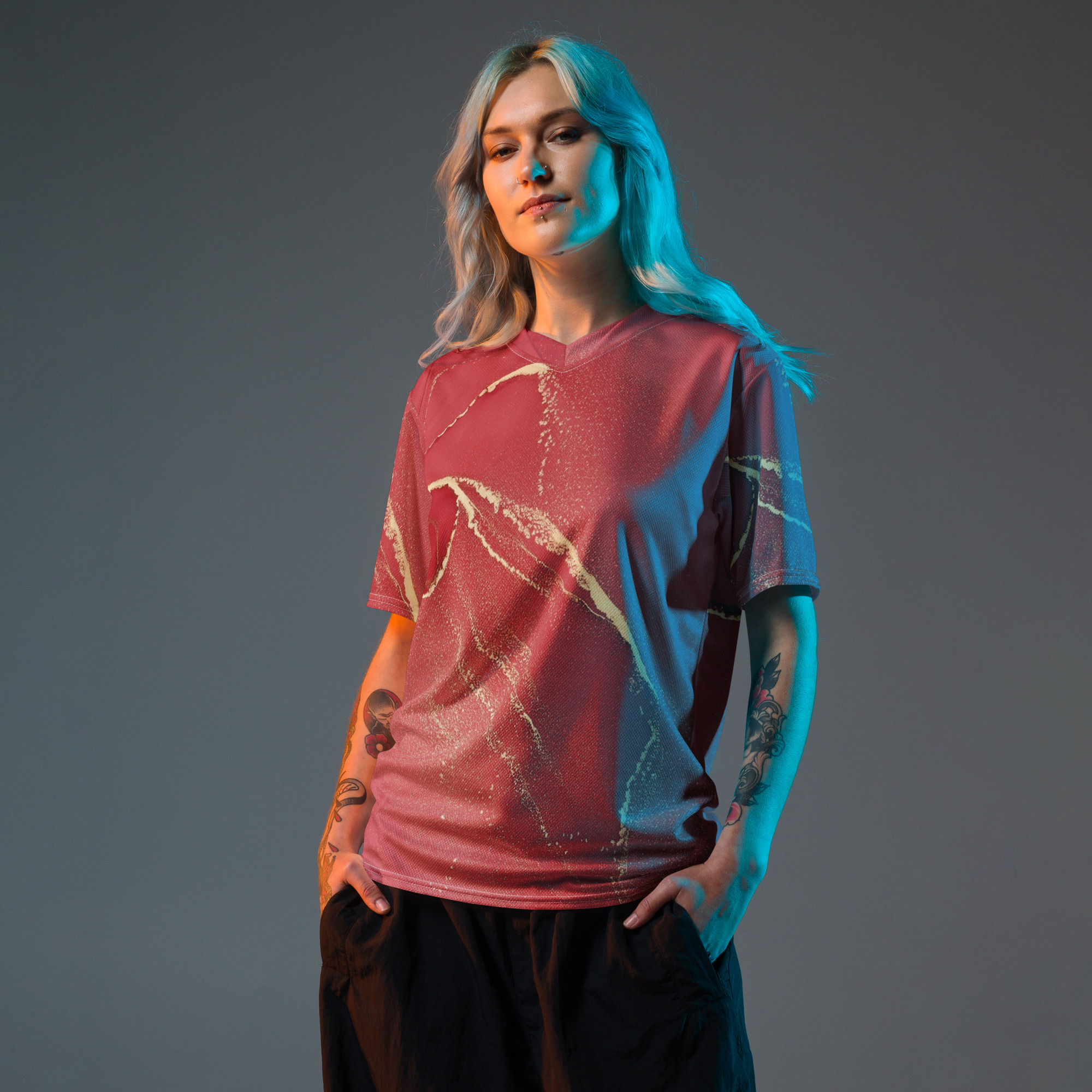 Marble Recycled unisex sports jersey