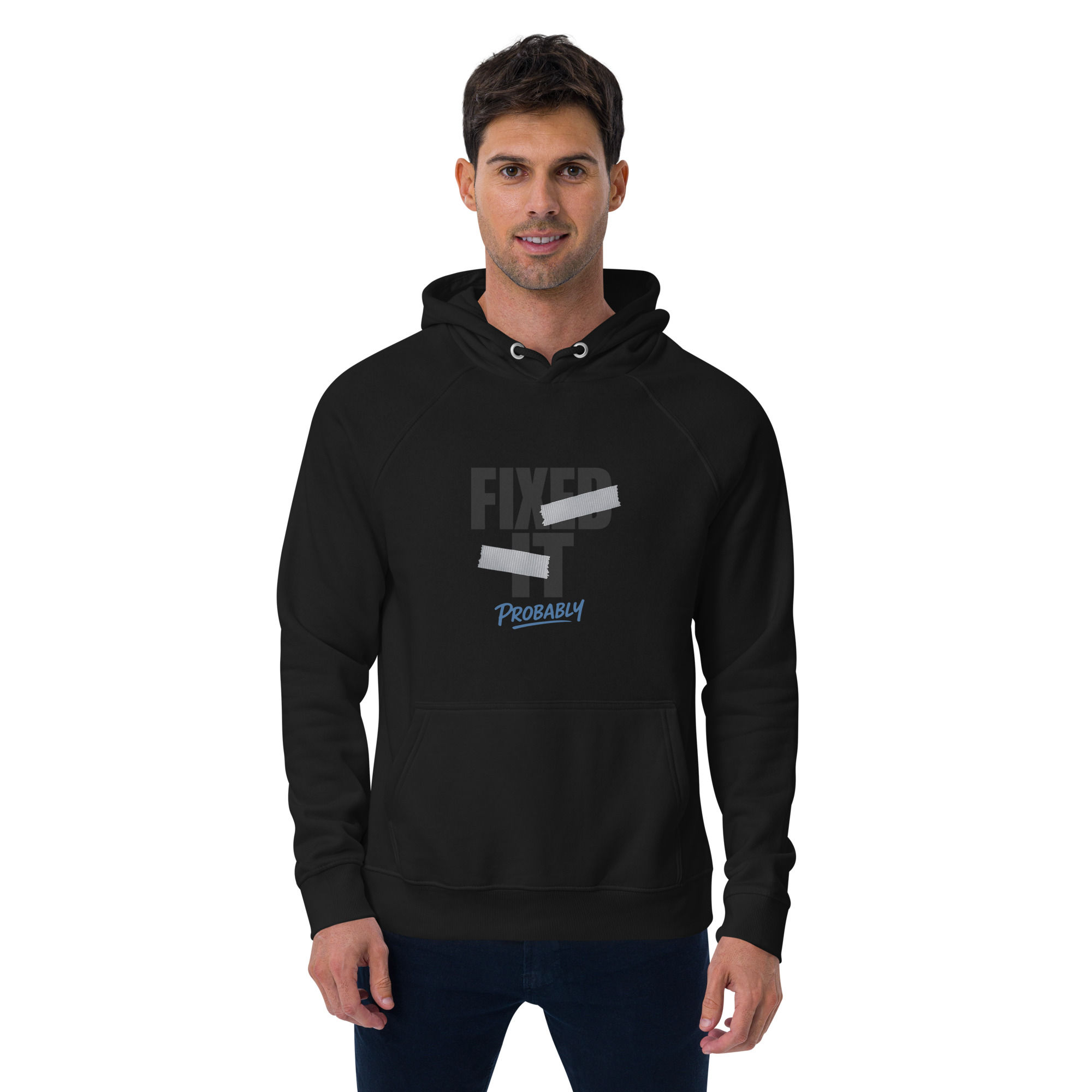 Fix It Unisex eco raglan hoodie