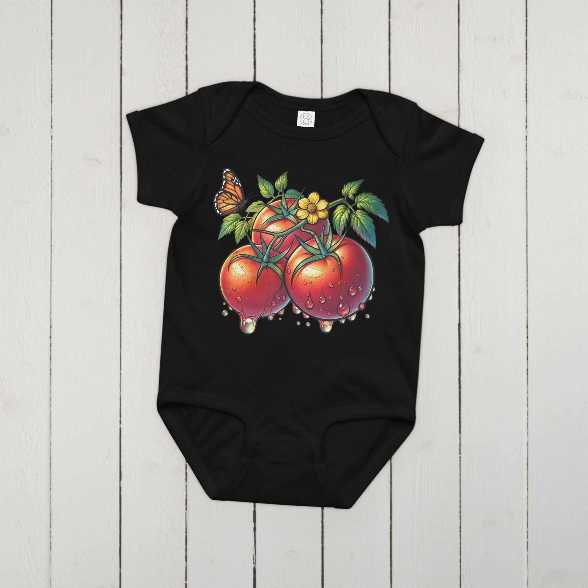 Baby Tomato jersey bodysuit