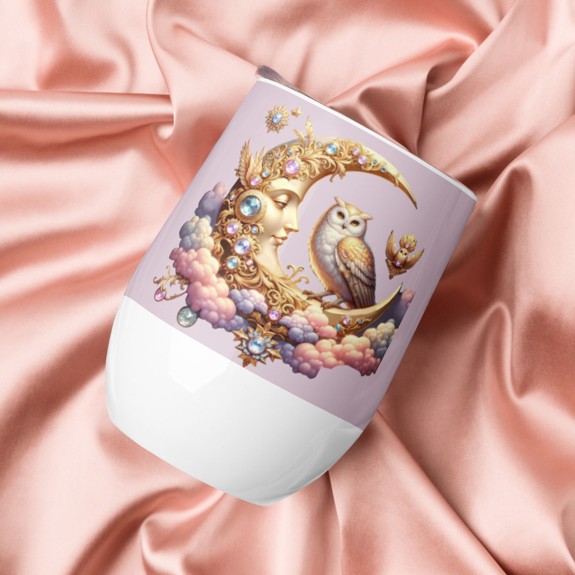 Golden Moon Wine tumbler