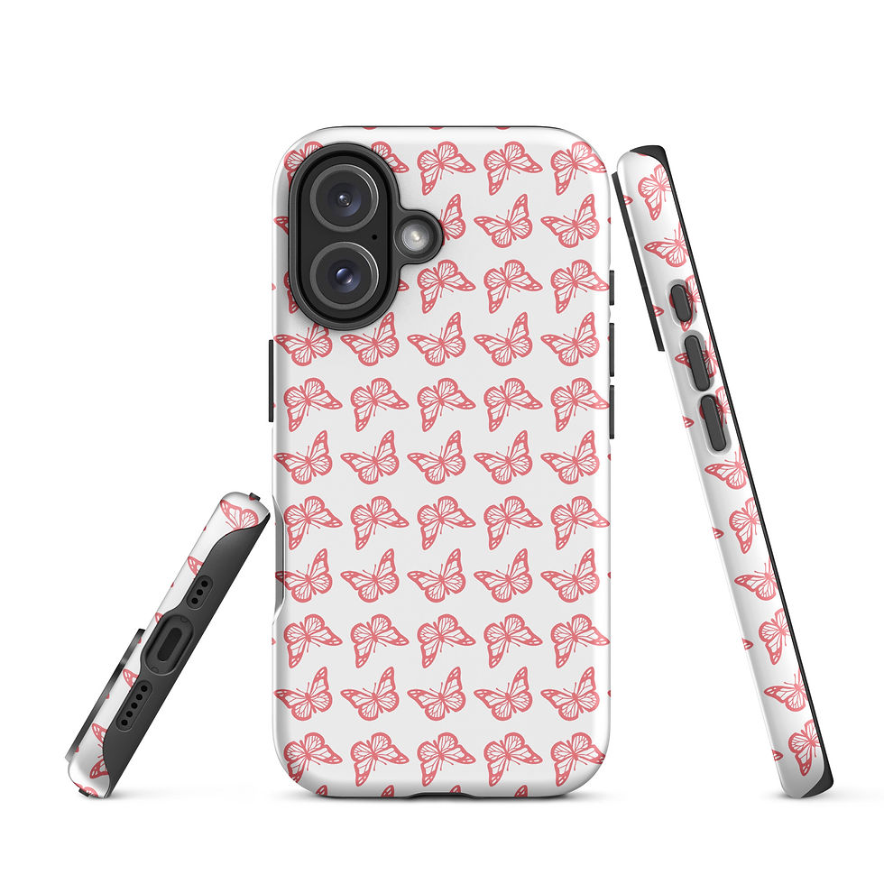Thumbnail: Pink Butterfly Tough Case for iPhone®