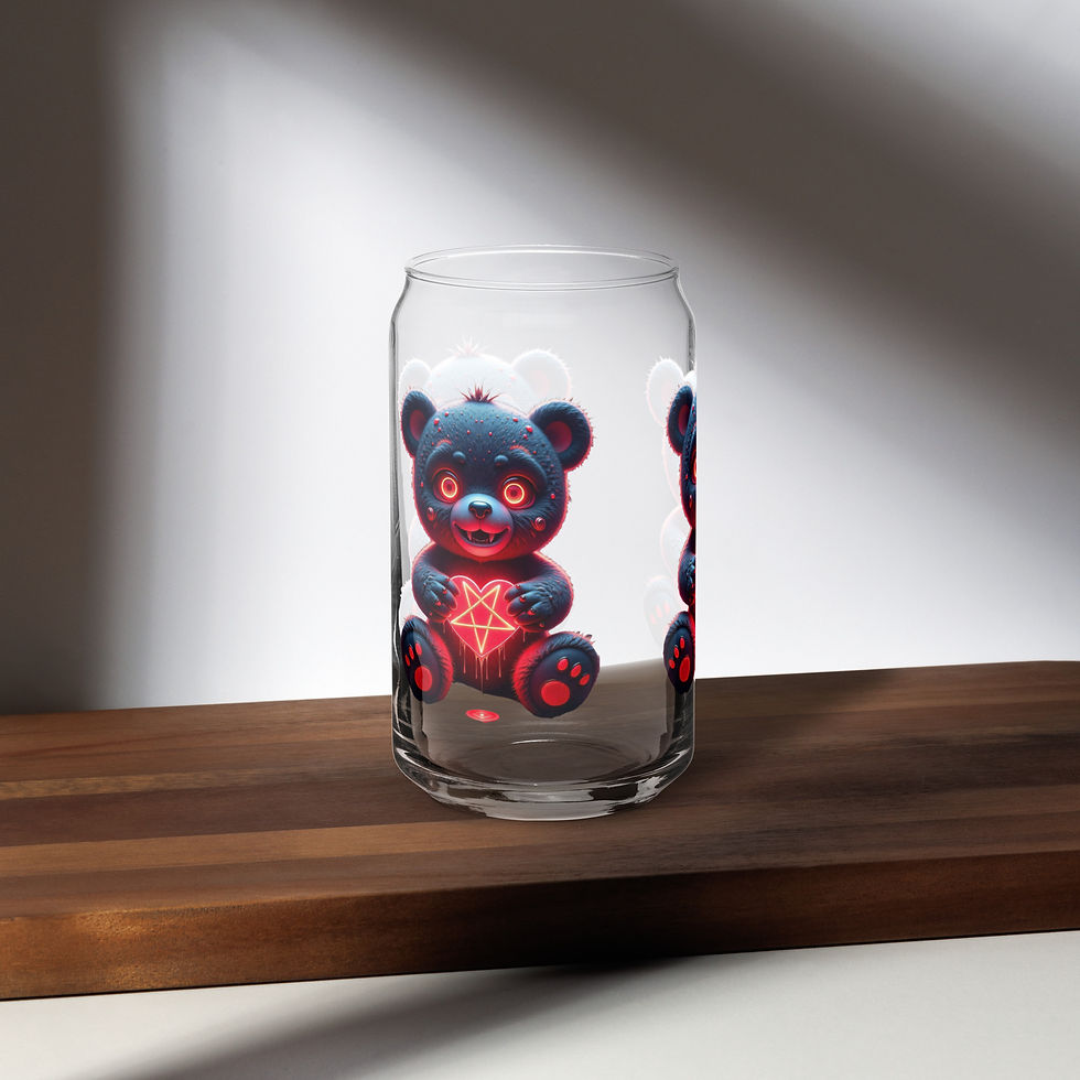 Thumbnail: Red Bear Can-shaped glass