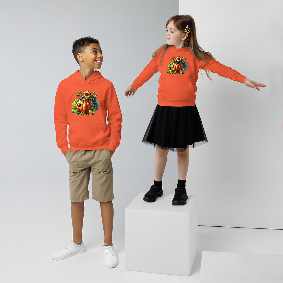 Thumbnail: Kids Pumpkin eco hoodie