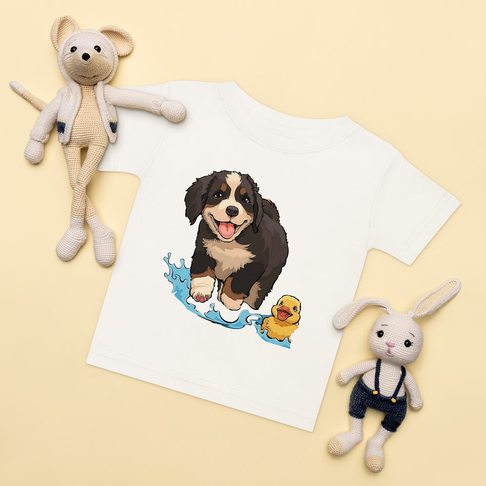 Thumbnail: Dog & Chick Baby jersey t-shirt