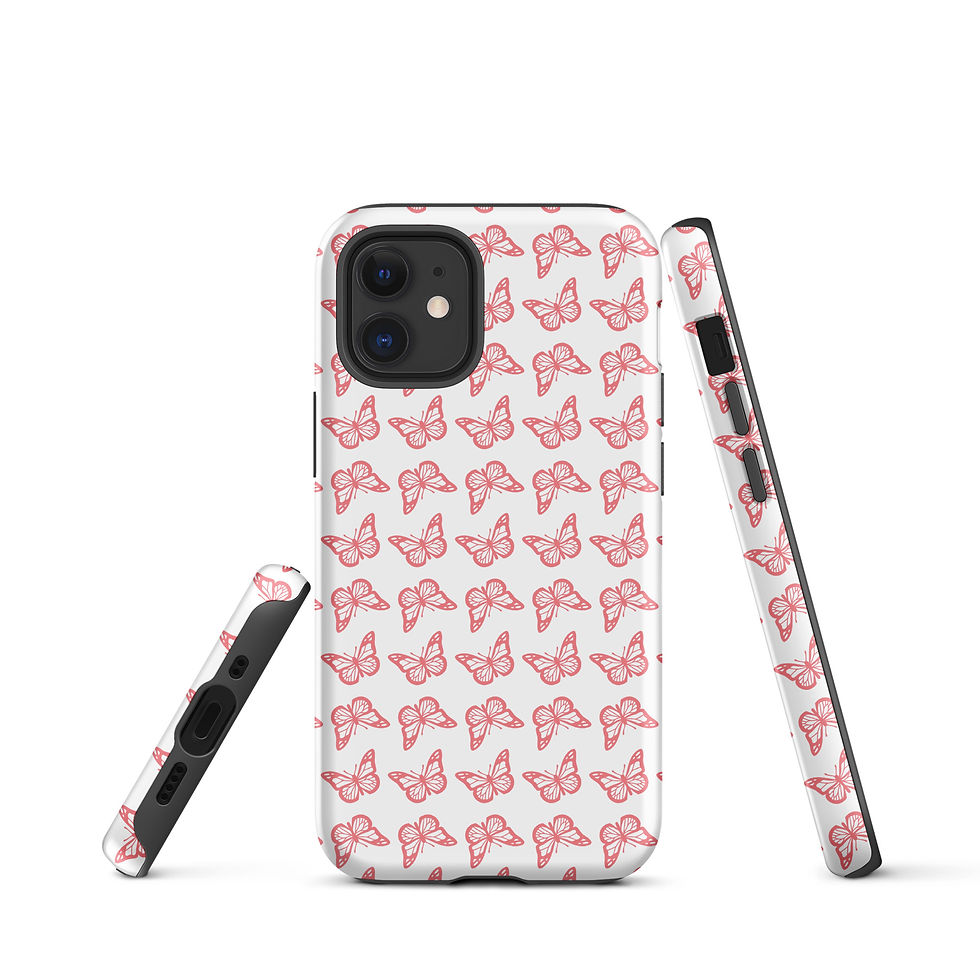 Thumbnail: Pink Butterfly Tough Case for iPhone®