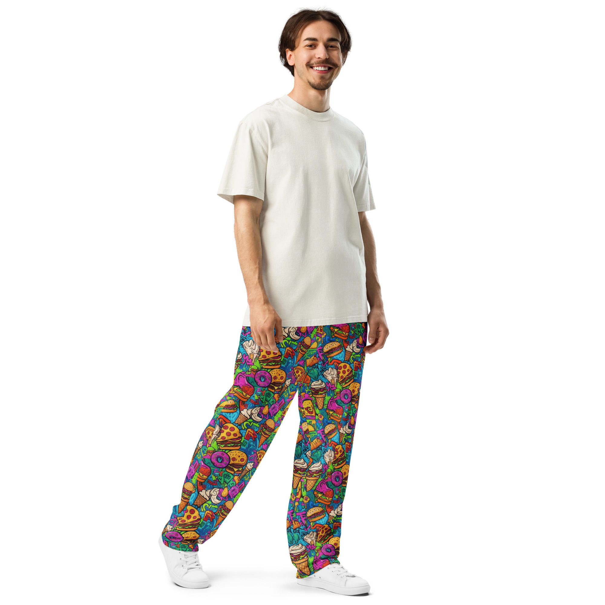 Fast Food Wide-leg joggers