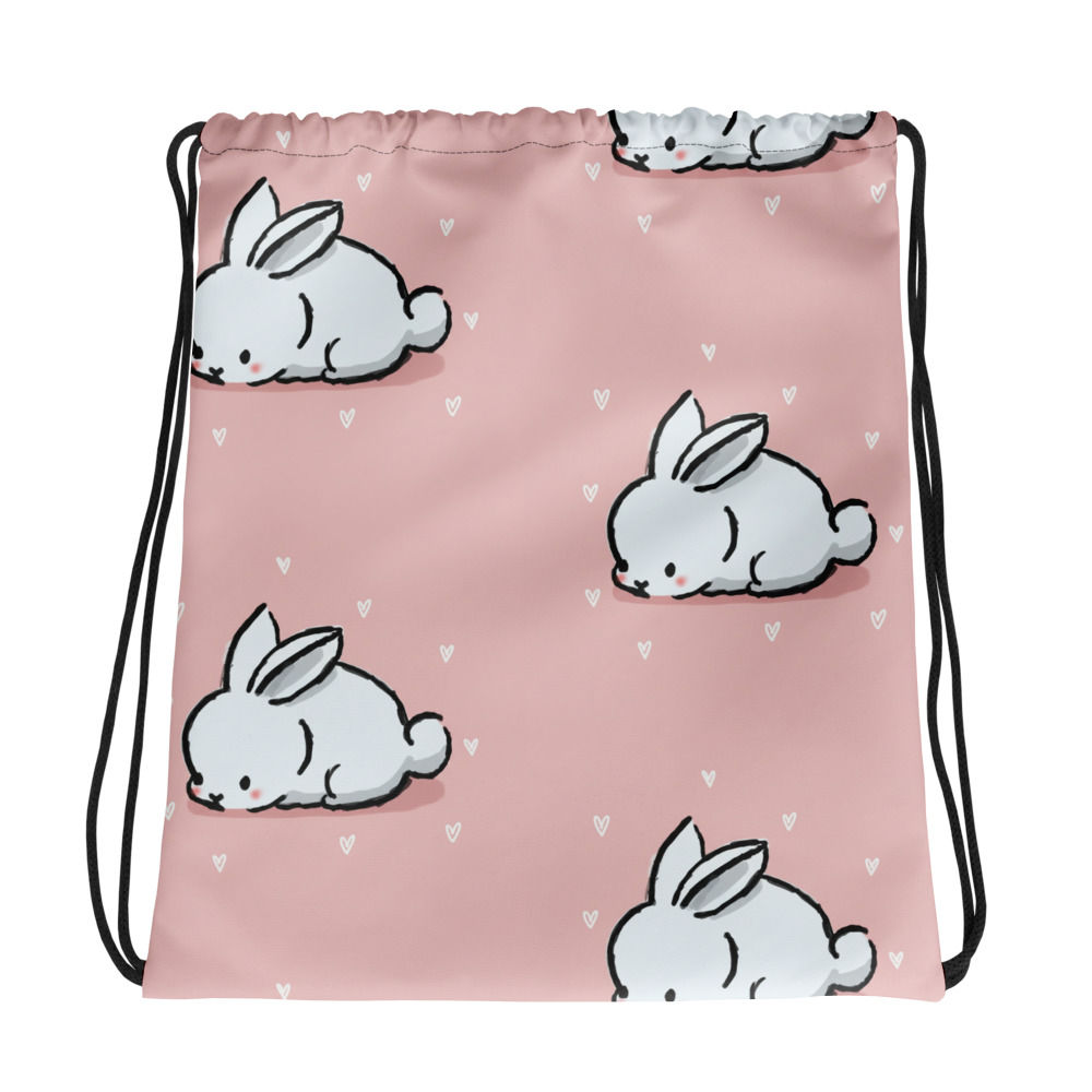 Cute Bunny Drawstring bag