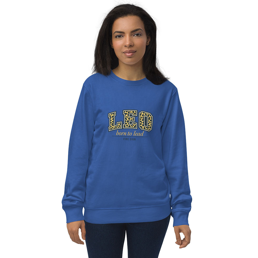 Thumbnail: Leo Unisex organic sweatshirt