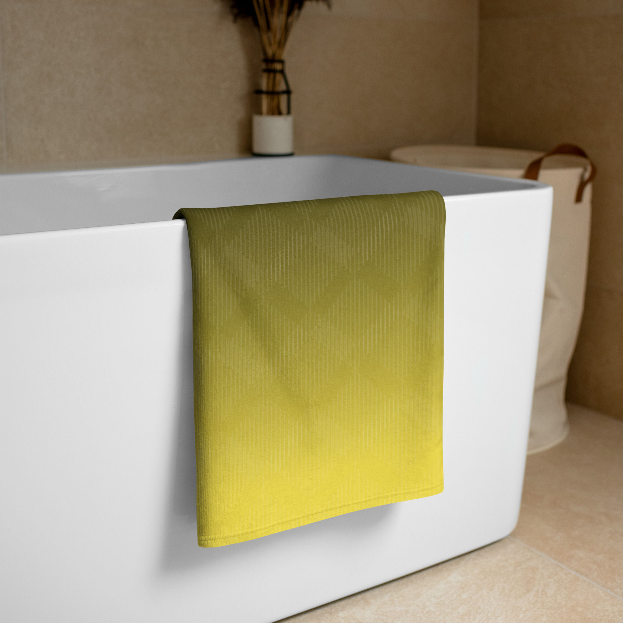 Yellow & Black Towel