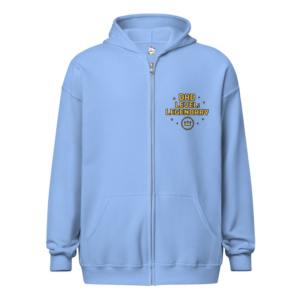 Thumbnail: Dad Level Legendary heavy blend zip hoodie