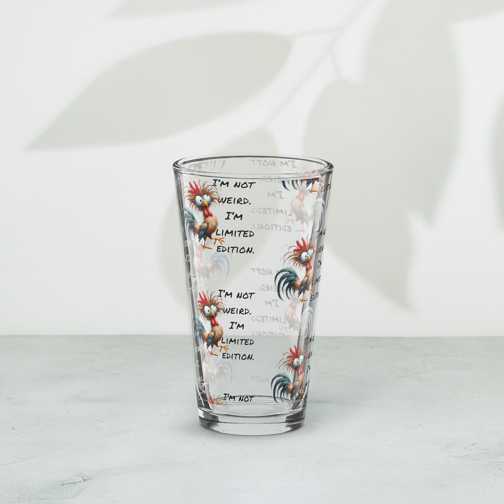 I'm not Weird Shaker pint glass
