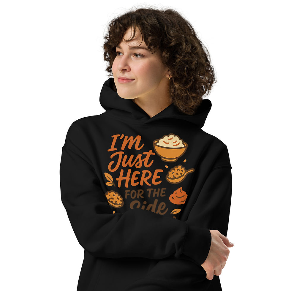 Thumbnail: Here For The Sides Unisex oversized hoodie