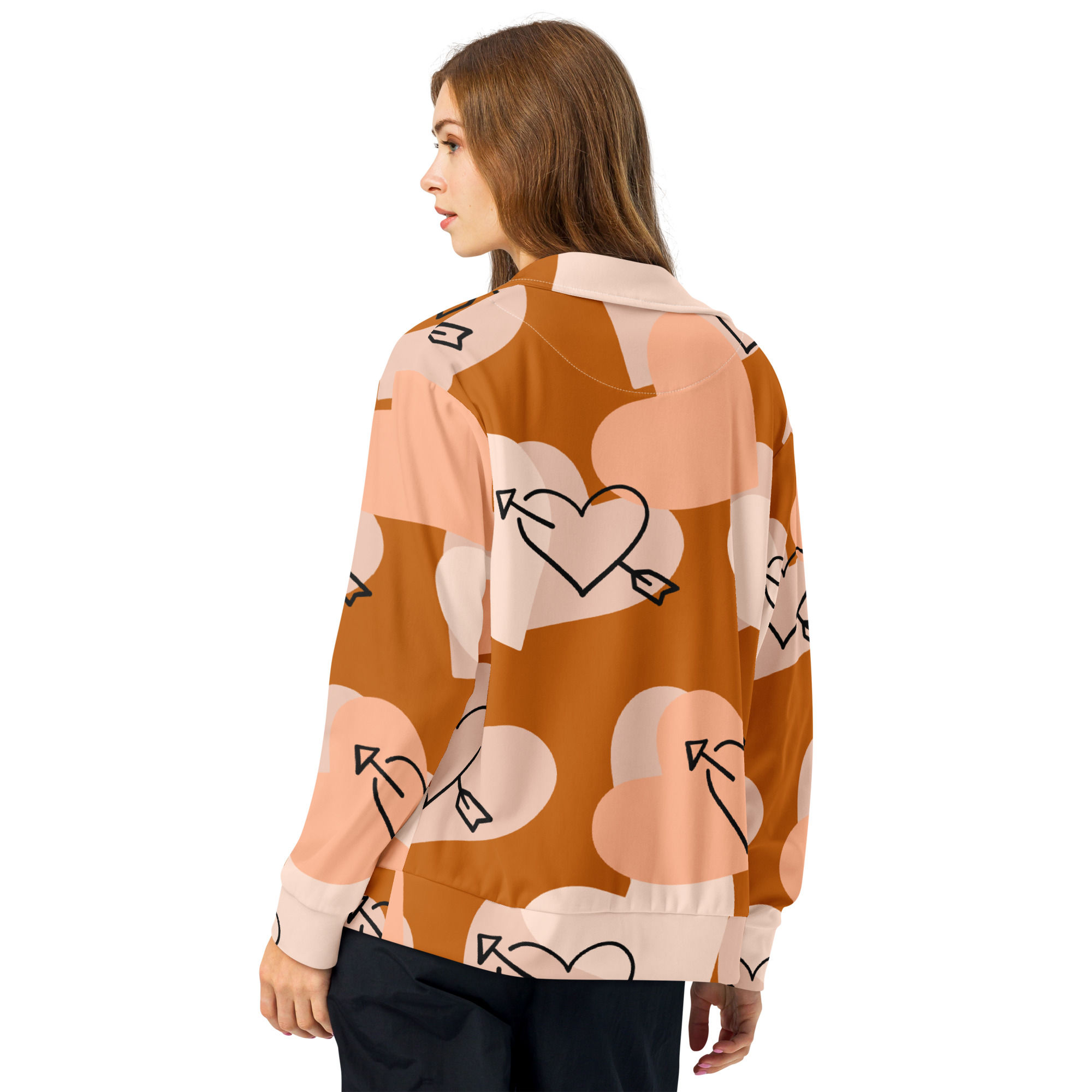 Brown Heart track jacket