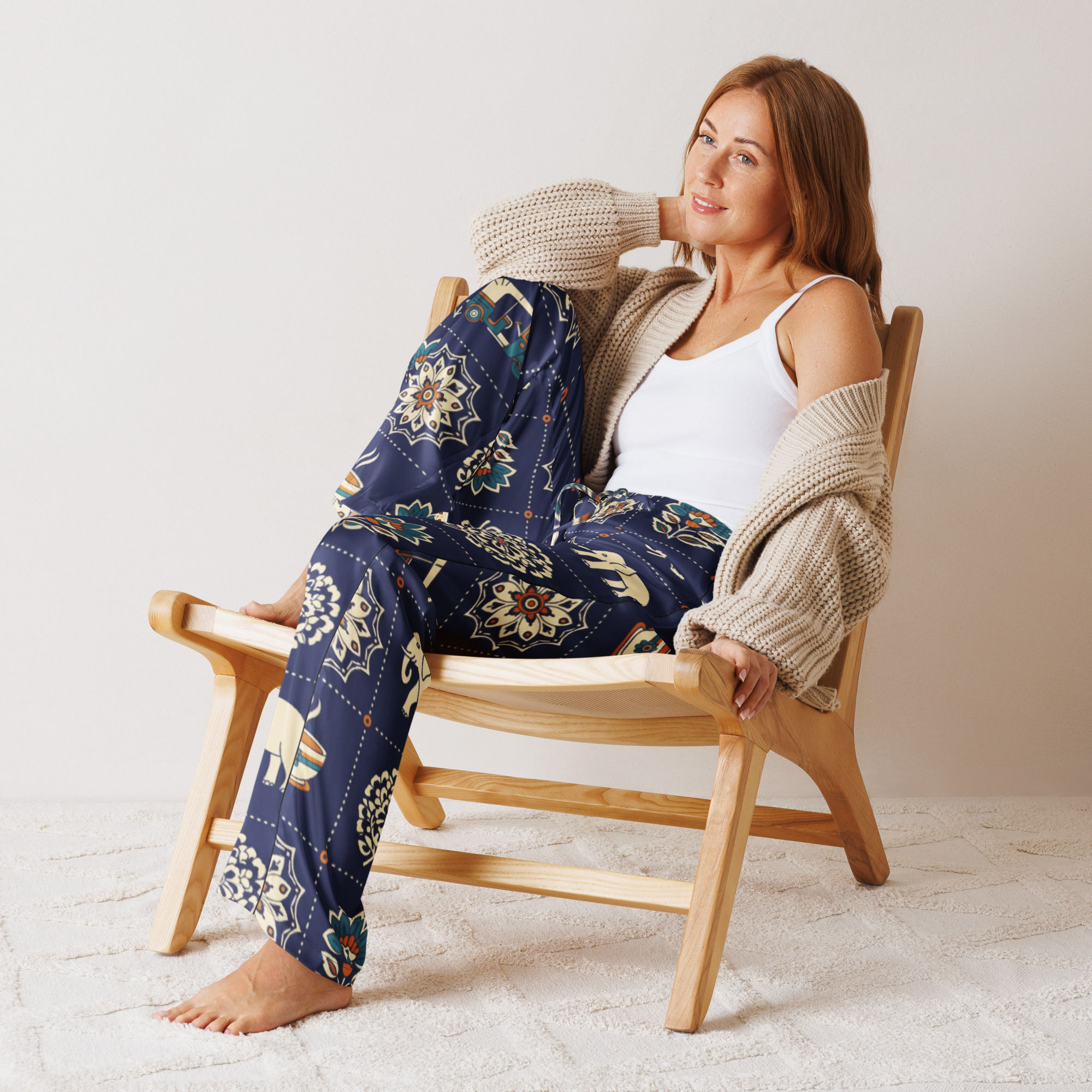 Indian Themed Print Women’s pajama pants
