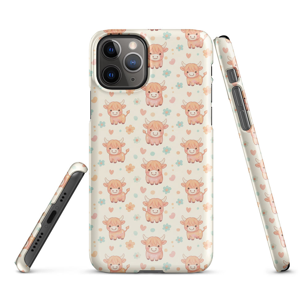 Thumbnail: Cute Highland Cow Snap case for iPhone®