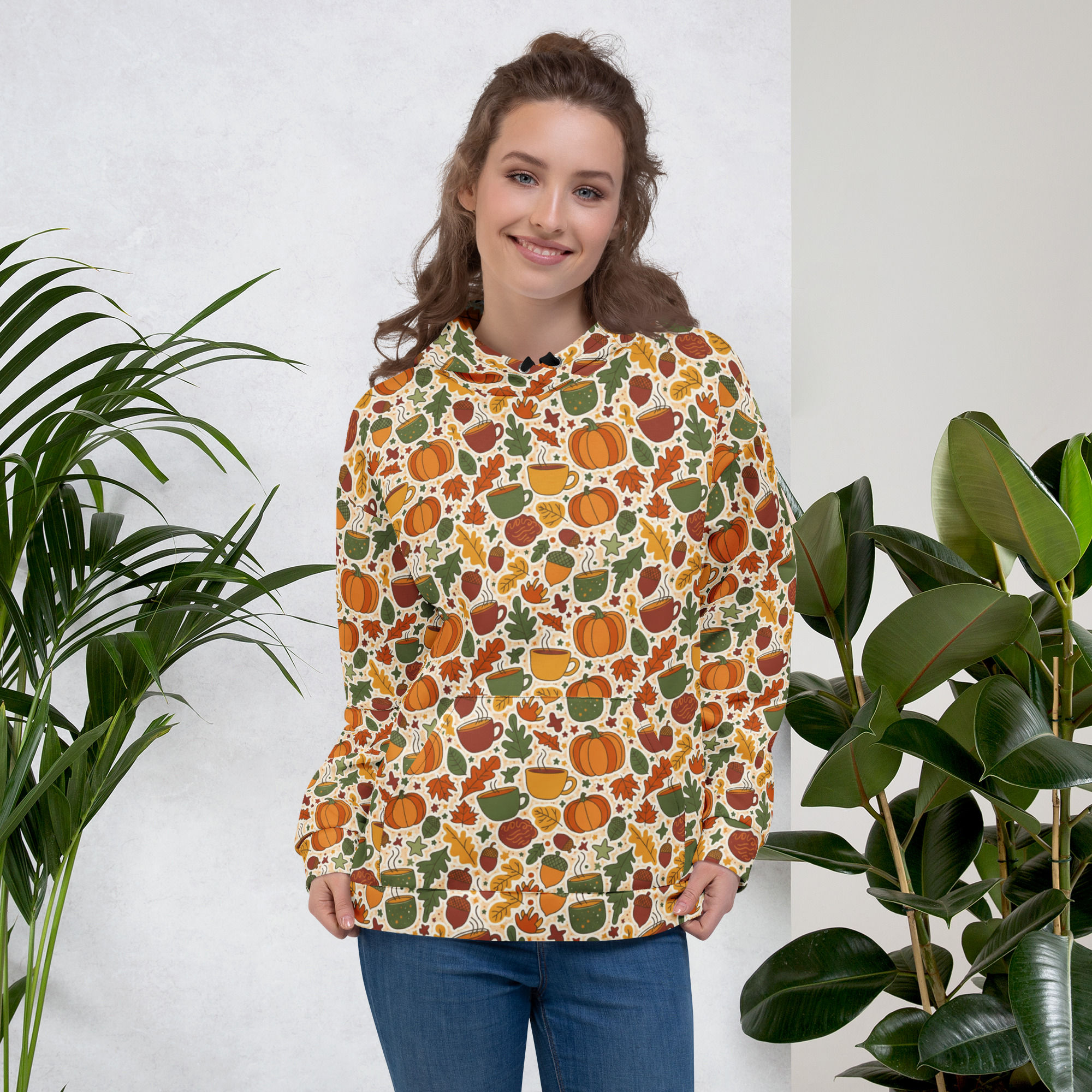 Autumn Print Unisex Hoodie