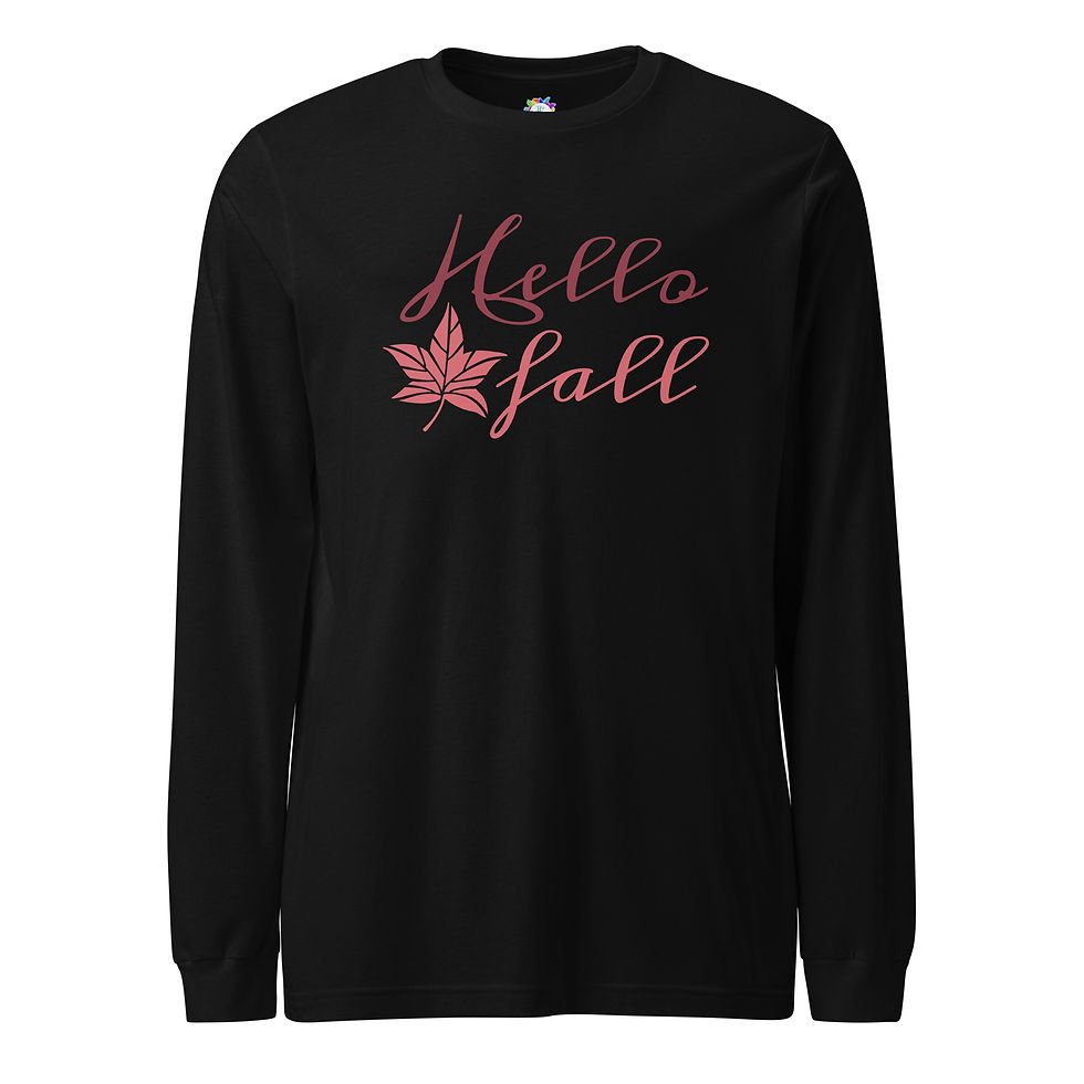 Unisex Hello Fall Long Sleeve Tee