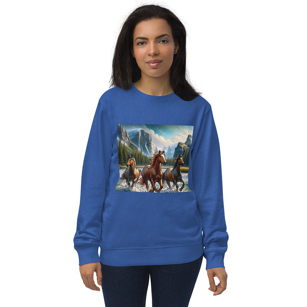 Thumbnail: Women's Horses organic sweatshirt