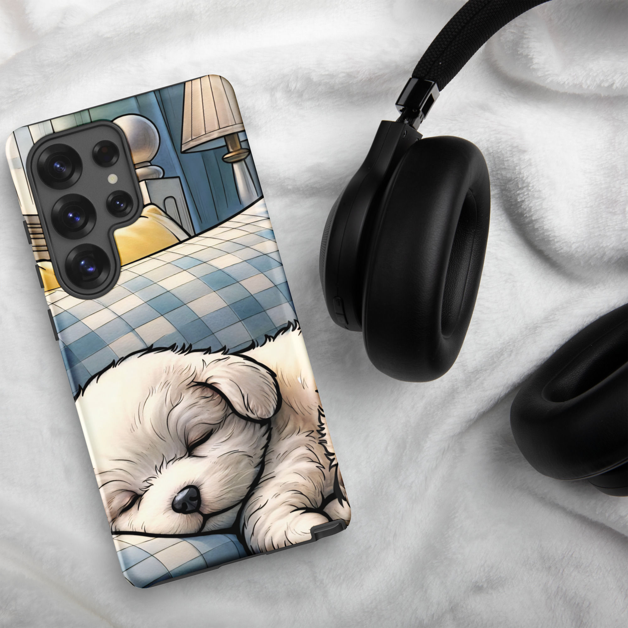 Cute Sleeping Dog Tough case for Samsung®