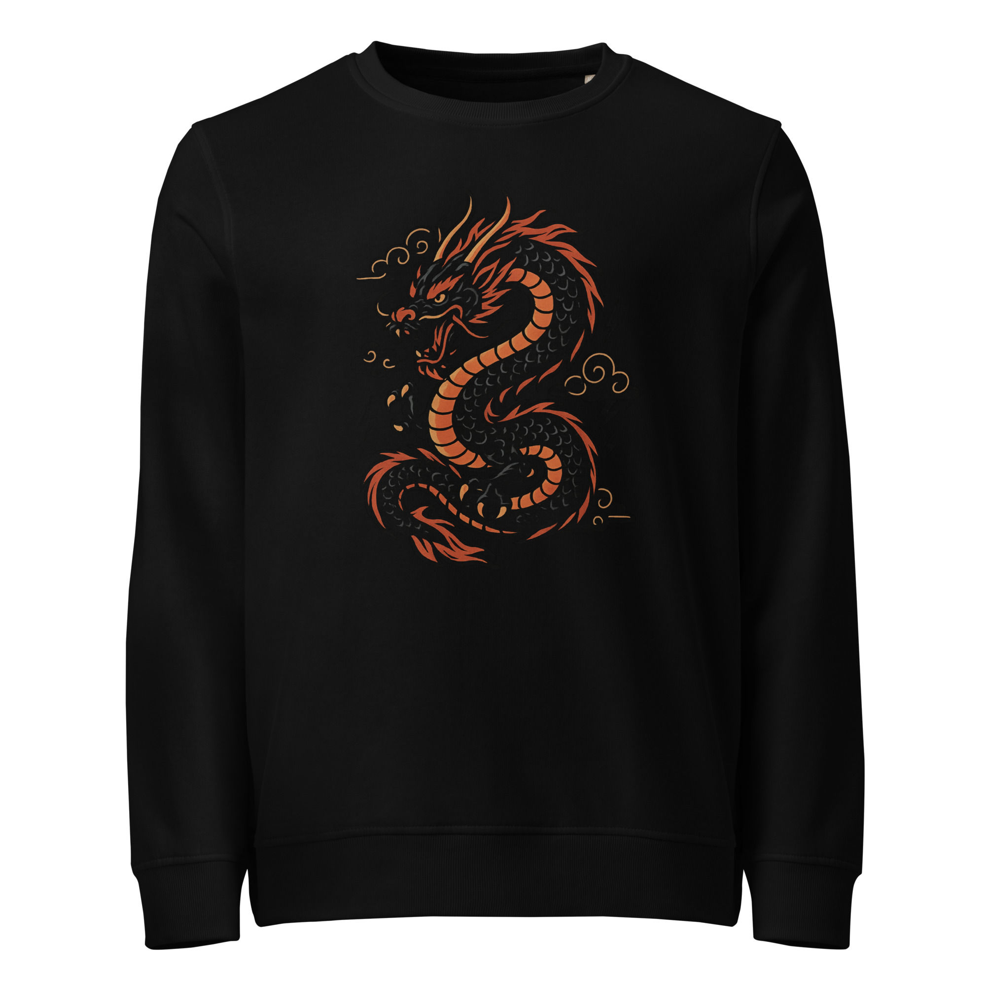 Orange Dragon Unisex organic sweatshirt
