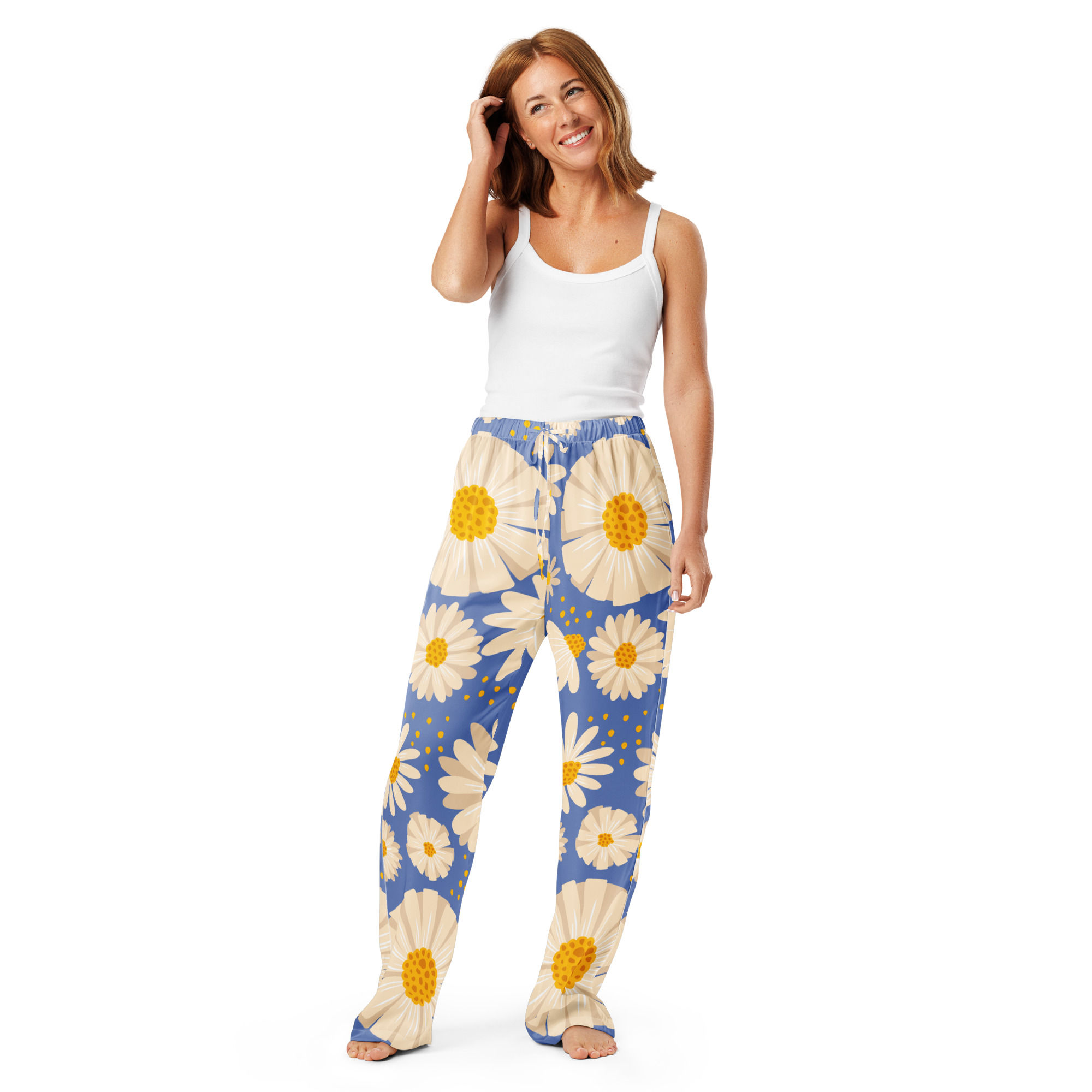 Women’s Blue Daisy pajama pants