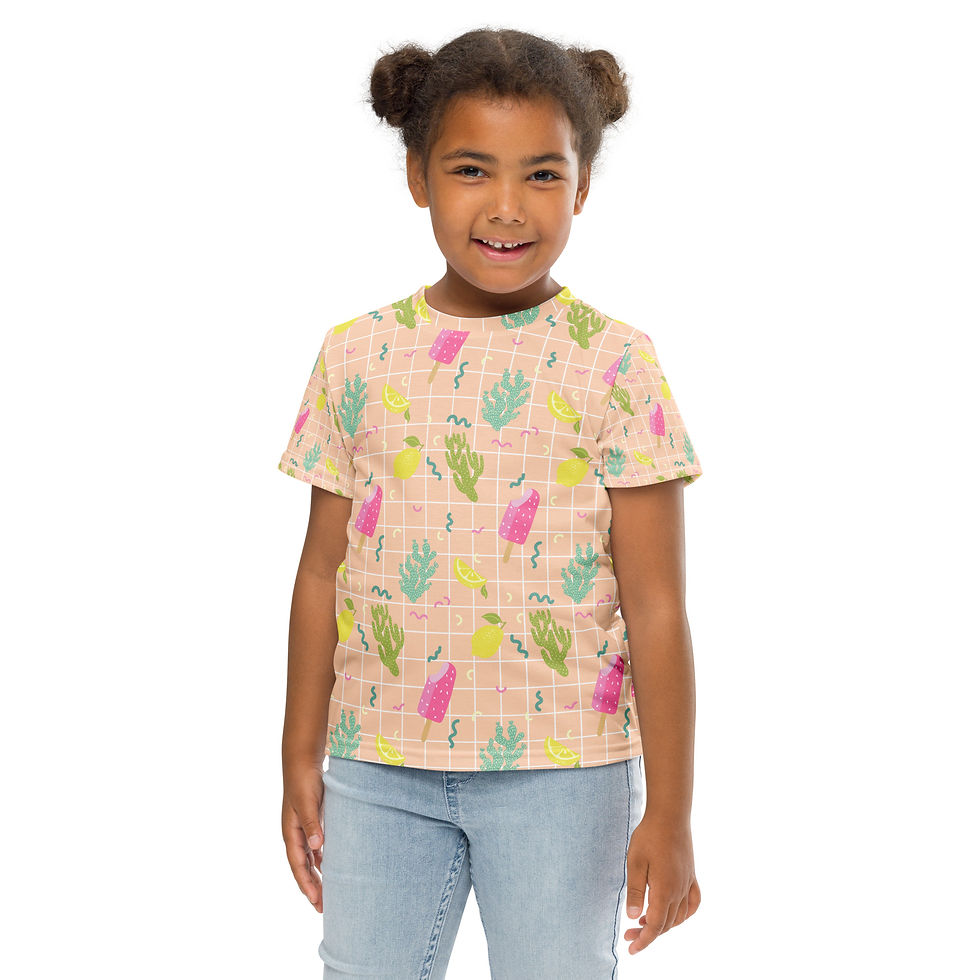 Ice cream Kids crew neck t-shirt