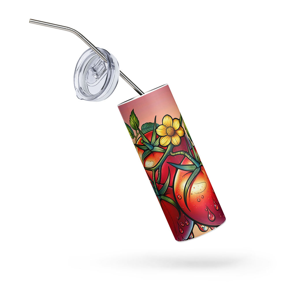Tomato Stainless steel tumbler