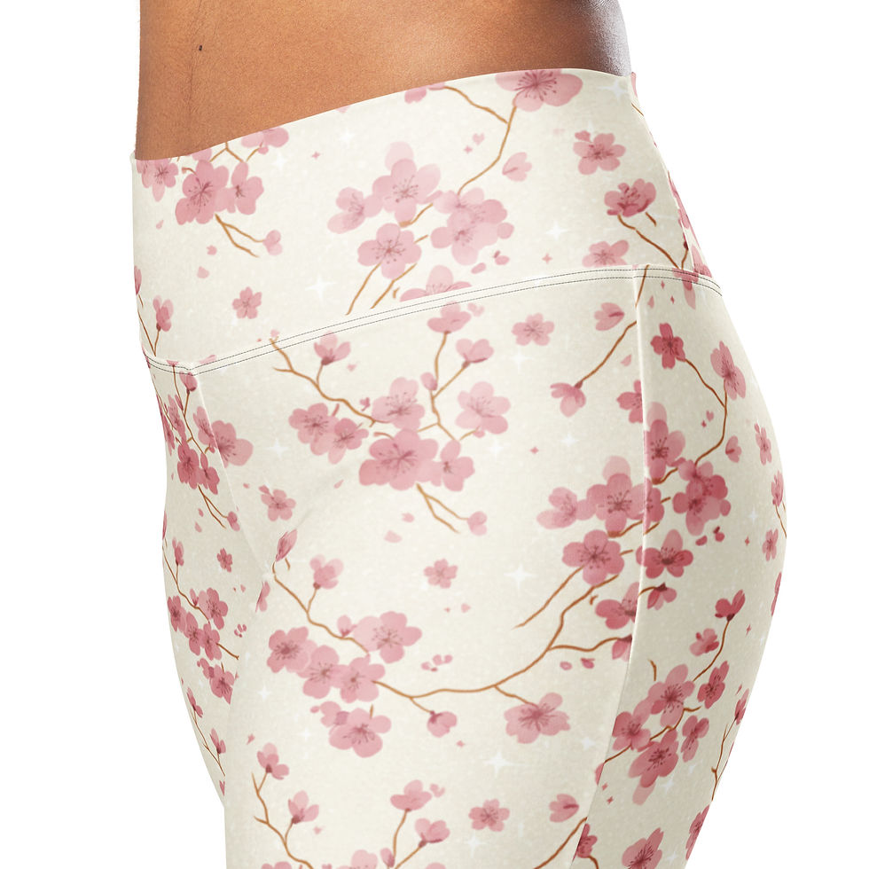 Thumbnail: Cherry Blossom Flare leggings