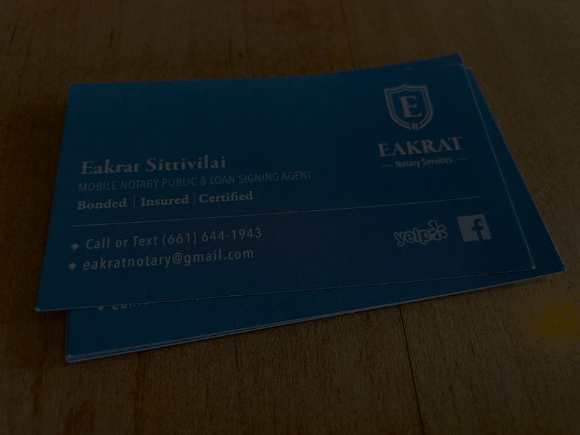 Eakrat Notary Services Mobile notary public in Cerritos