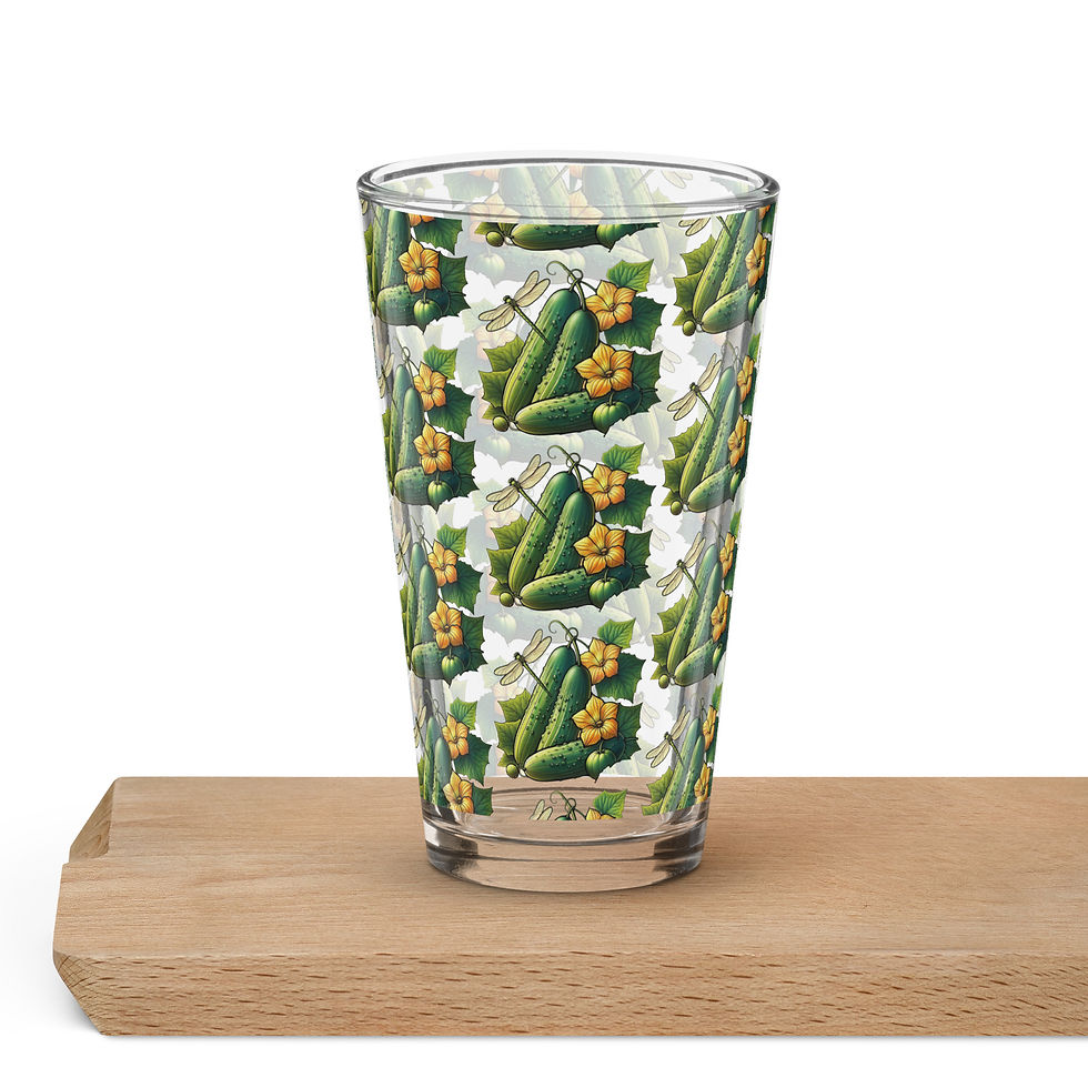 Pickle Shaker pint glass