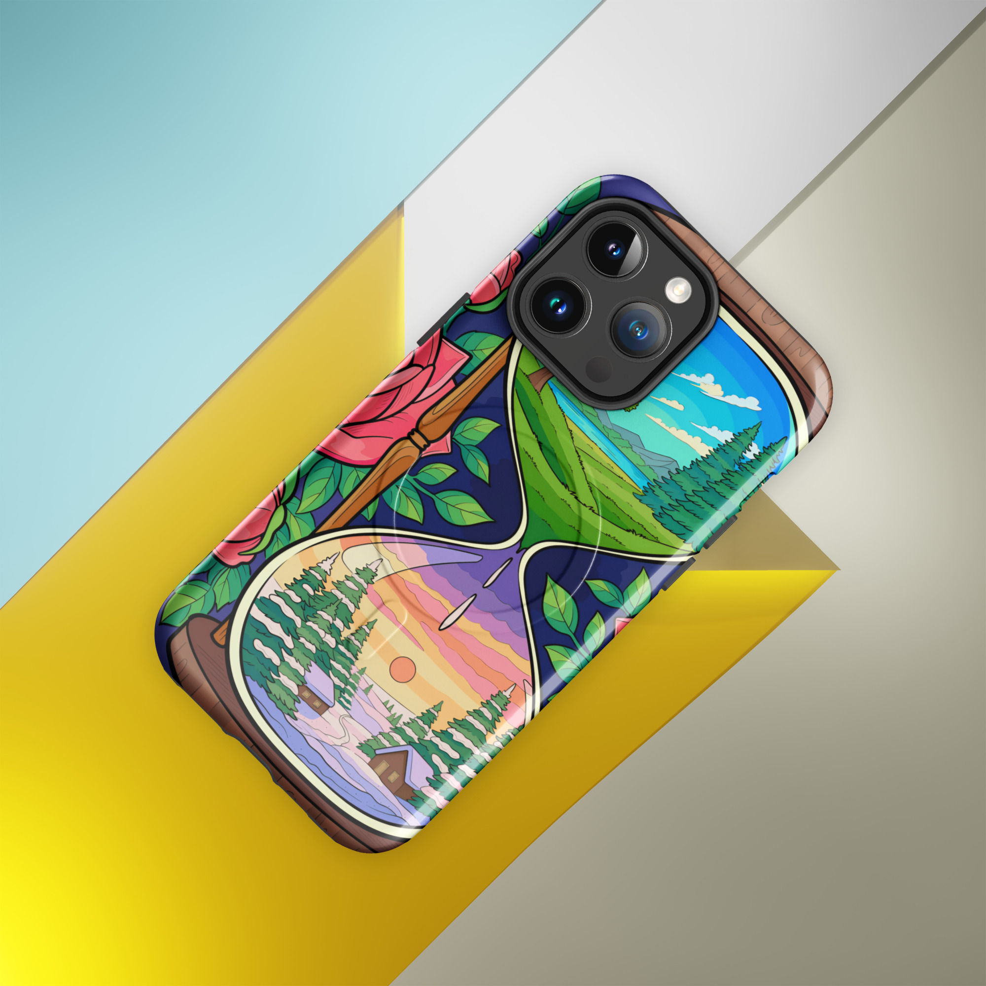 Rose MagSafe® tough case for iPhone®