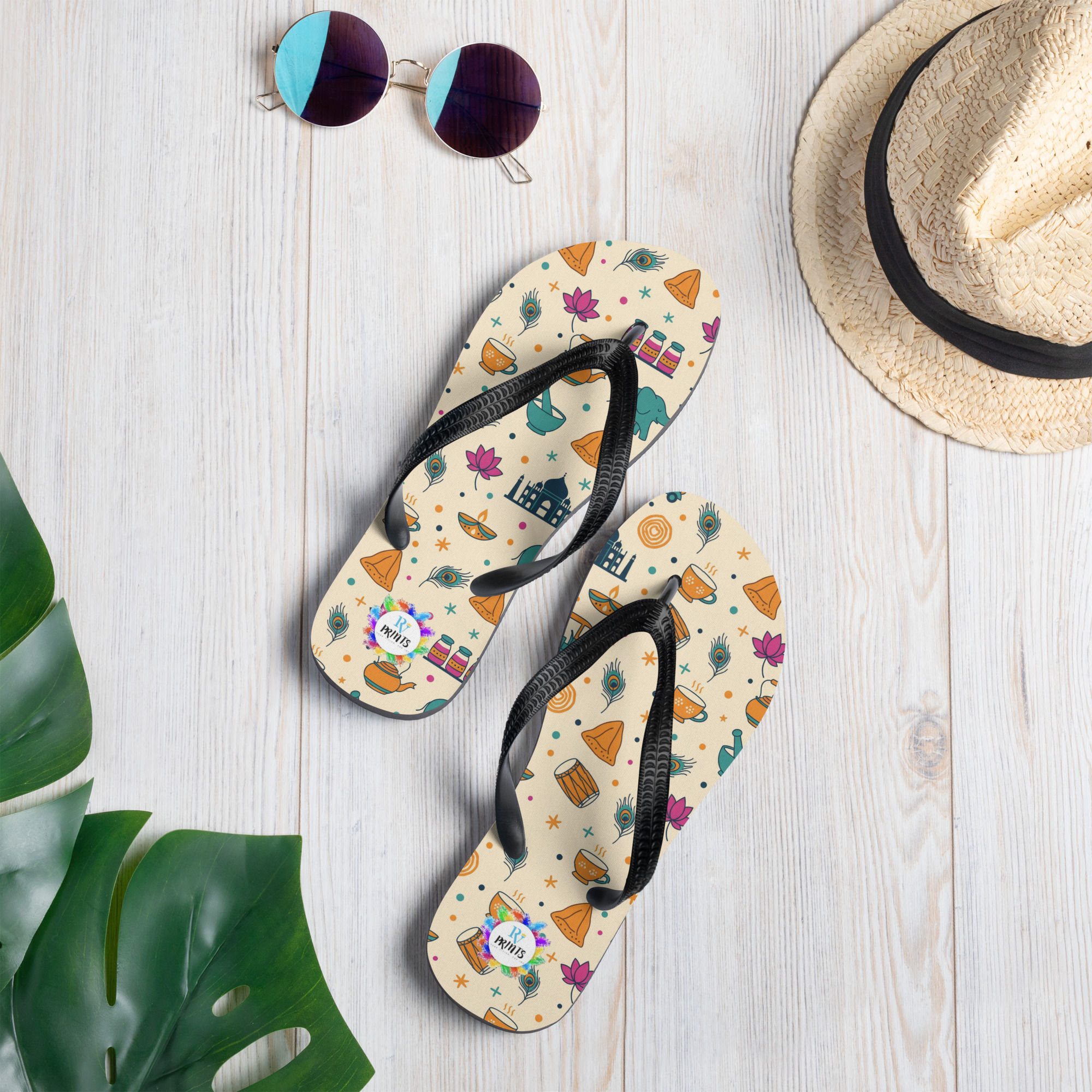 Indian Themed Flip-Flops