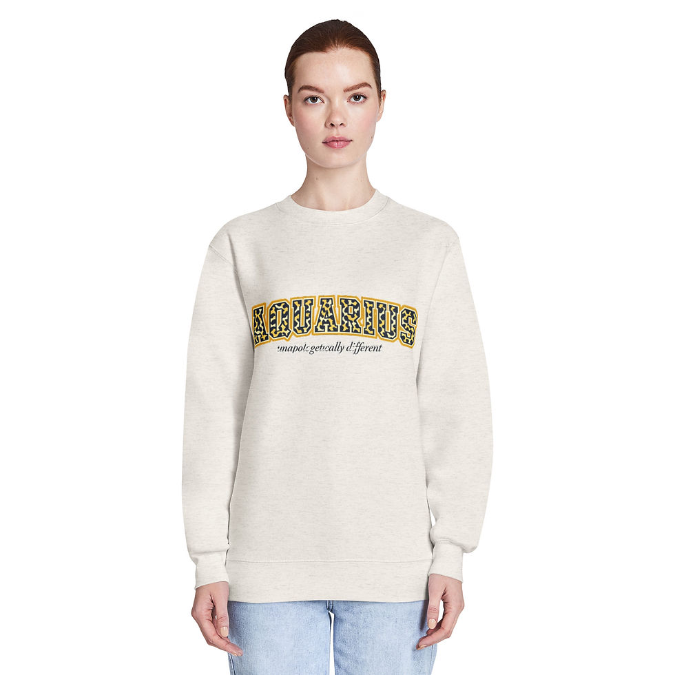 Thumbnail: Aquarius Unisex premium crew neck sweatshirt