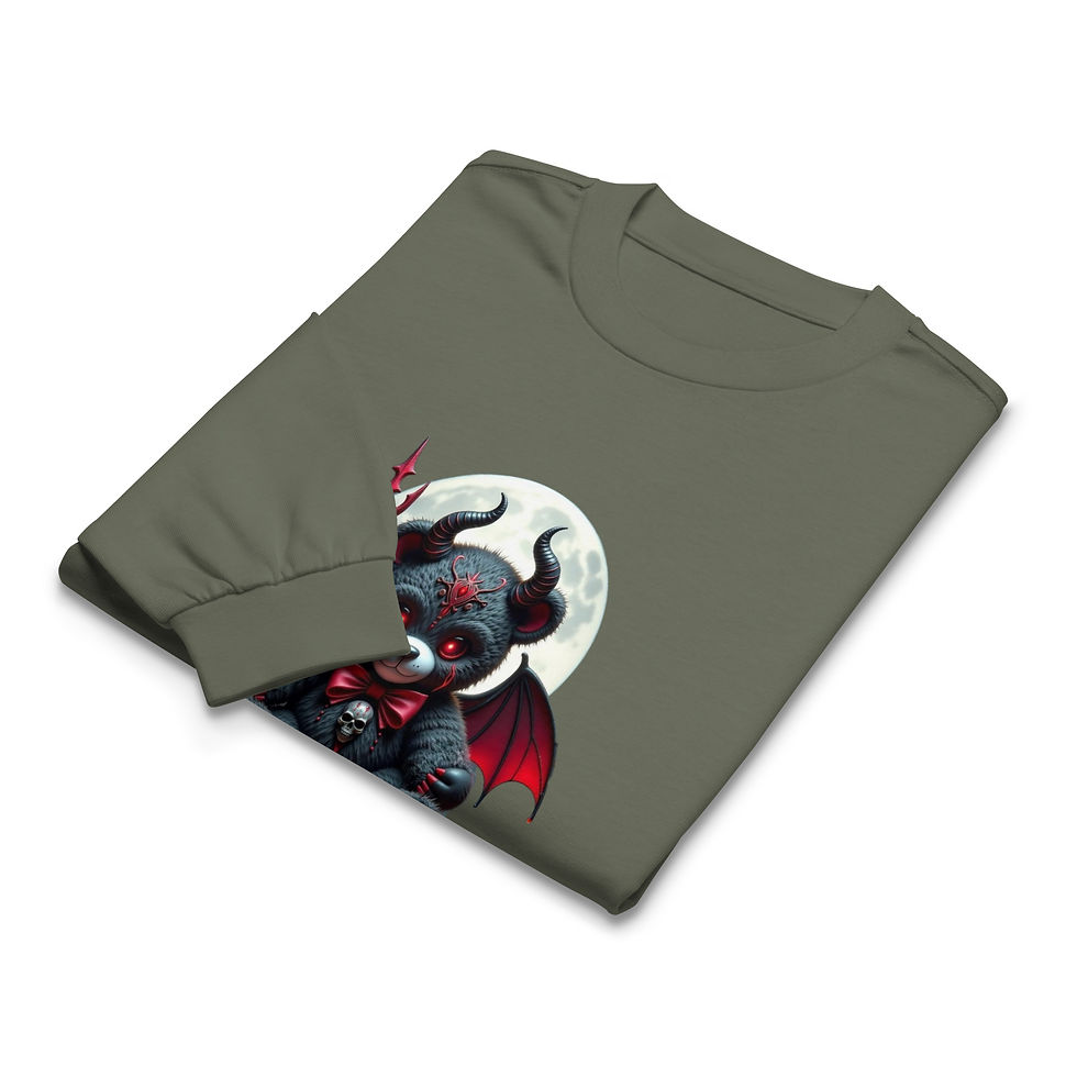 Thumbnail: Red Devil Bear Premium heavyweight long sleeve shirt