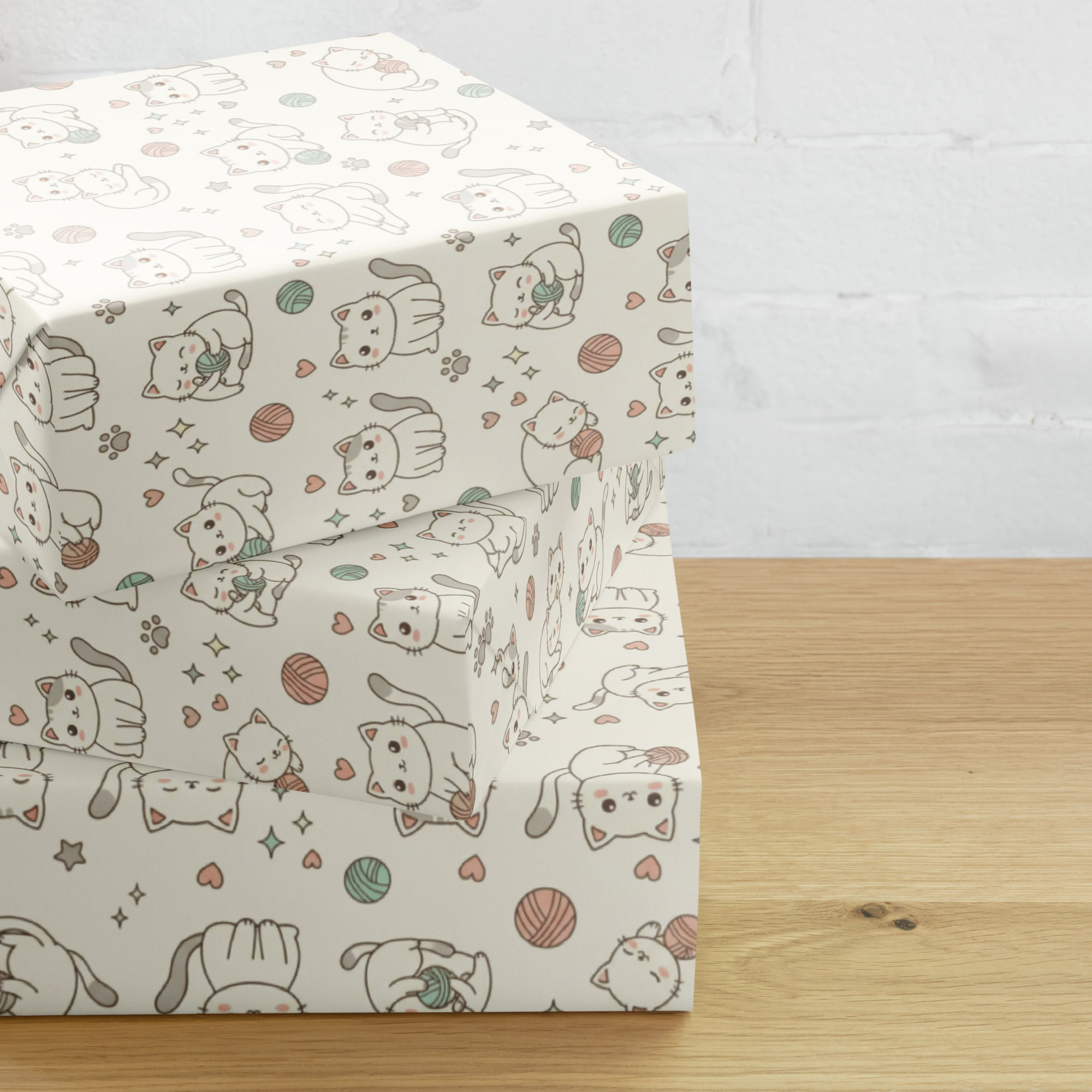 Cute Cat Wrapping paper sheets