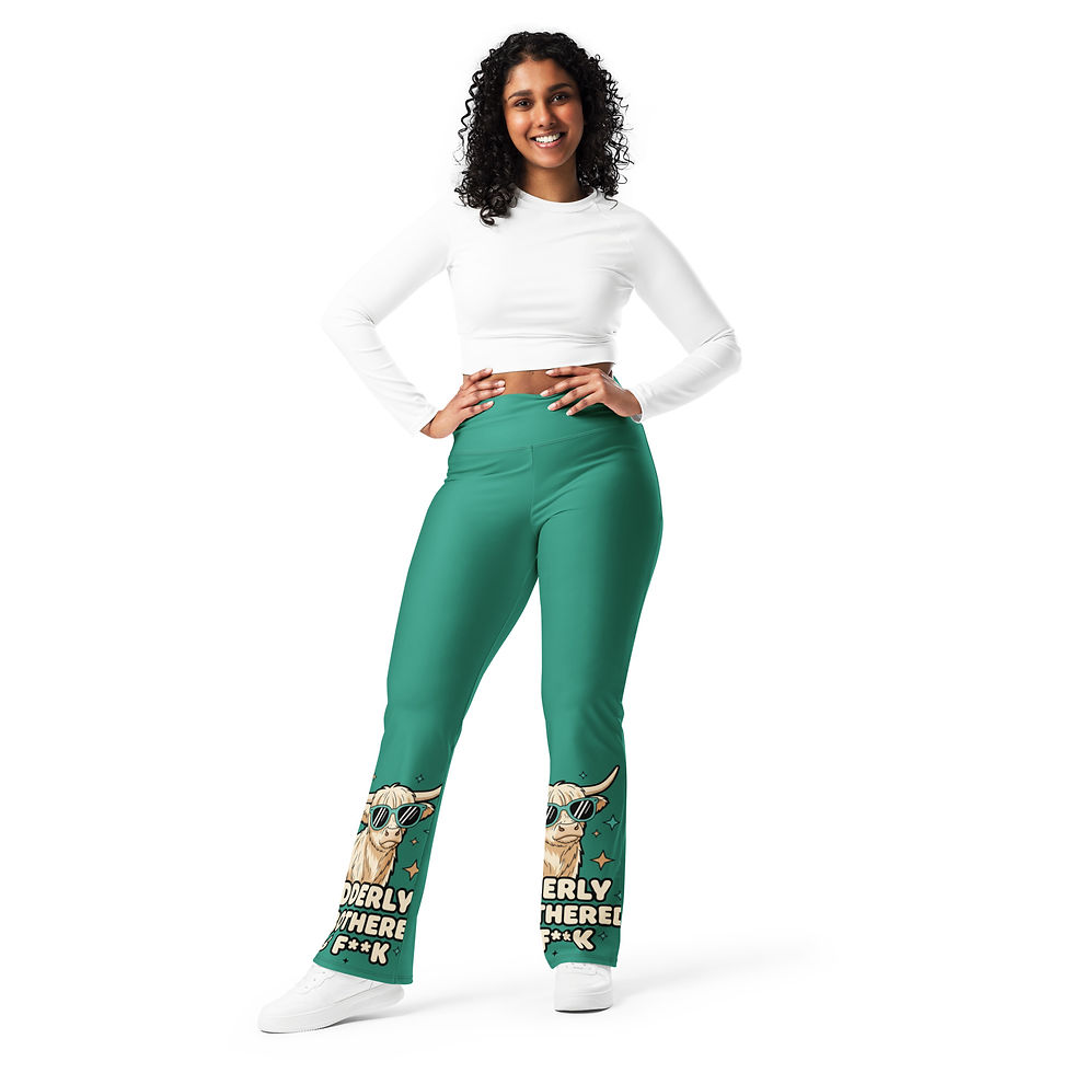 Thumbnail: Udderly Bothered Flare leggings