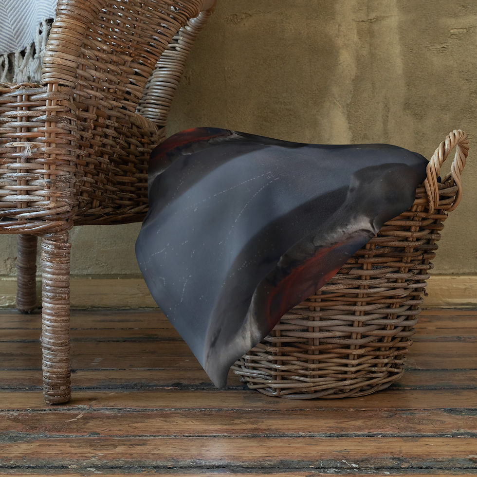 Creepy Skull Throw Blanket