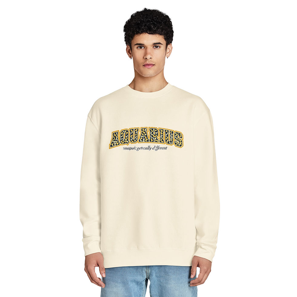 Thumbnail: Aquarius Unisex premium crew neck sweatshirt
