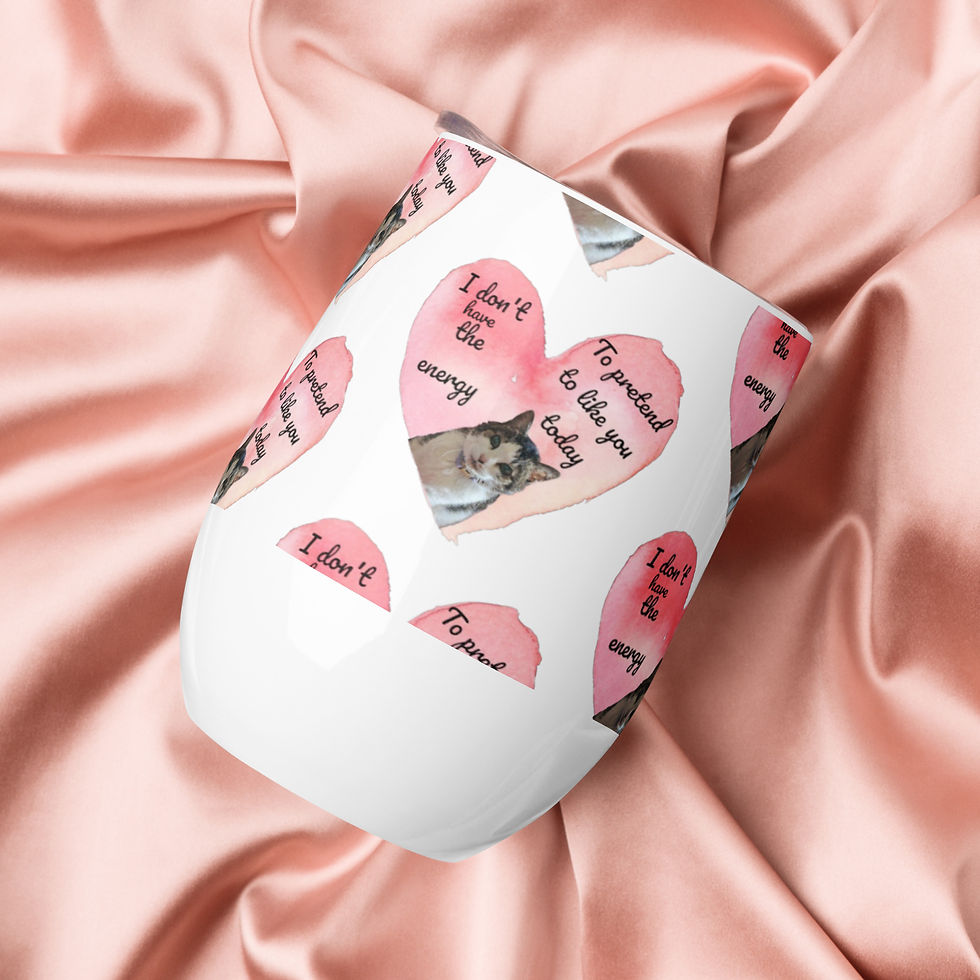 Cat Wine tumbler